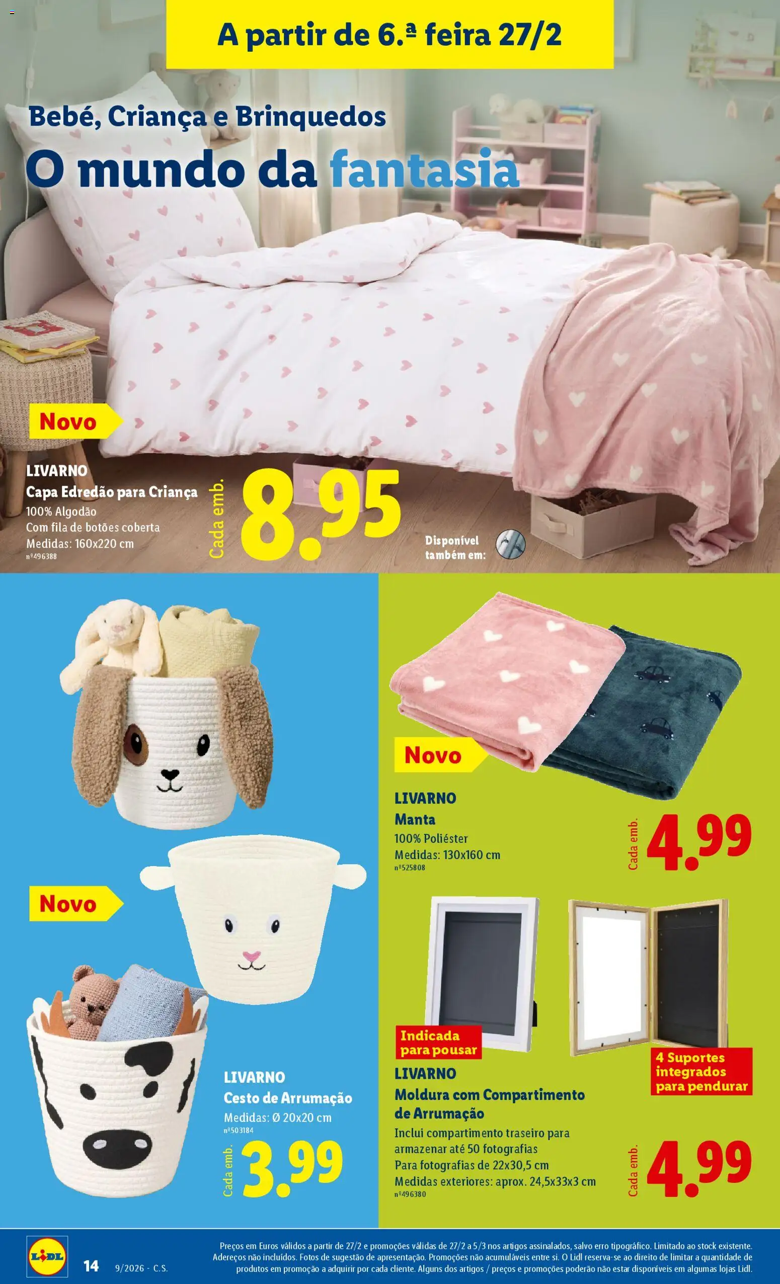 Lidl Novidades │ válido de 23.02.2026 | Página: 14 | Produtos: Moldura, Algodão