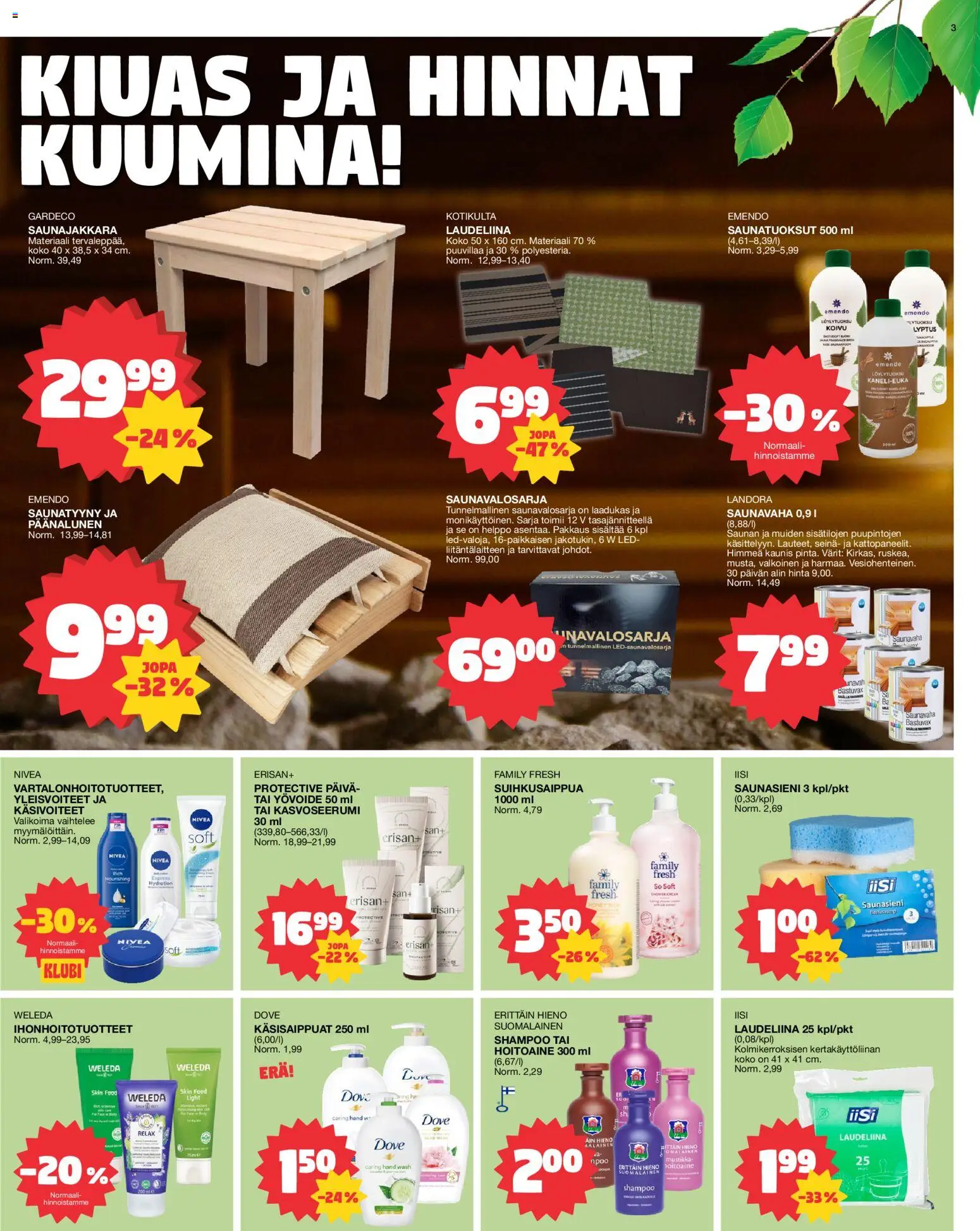 Tokmanni tarjoukset – voimassa 16.02.2026 alkaen | Sivu: 3 | Tuotteet: Shampoo, Hoitoaine, Yövoide