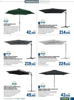 Vista previa Makro - Especial Terrazas válido desde el 09.03.2026 | Página: 31 | Productos: Sombrilla, Funda