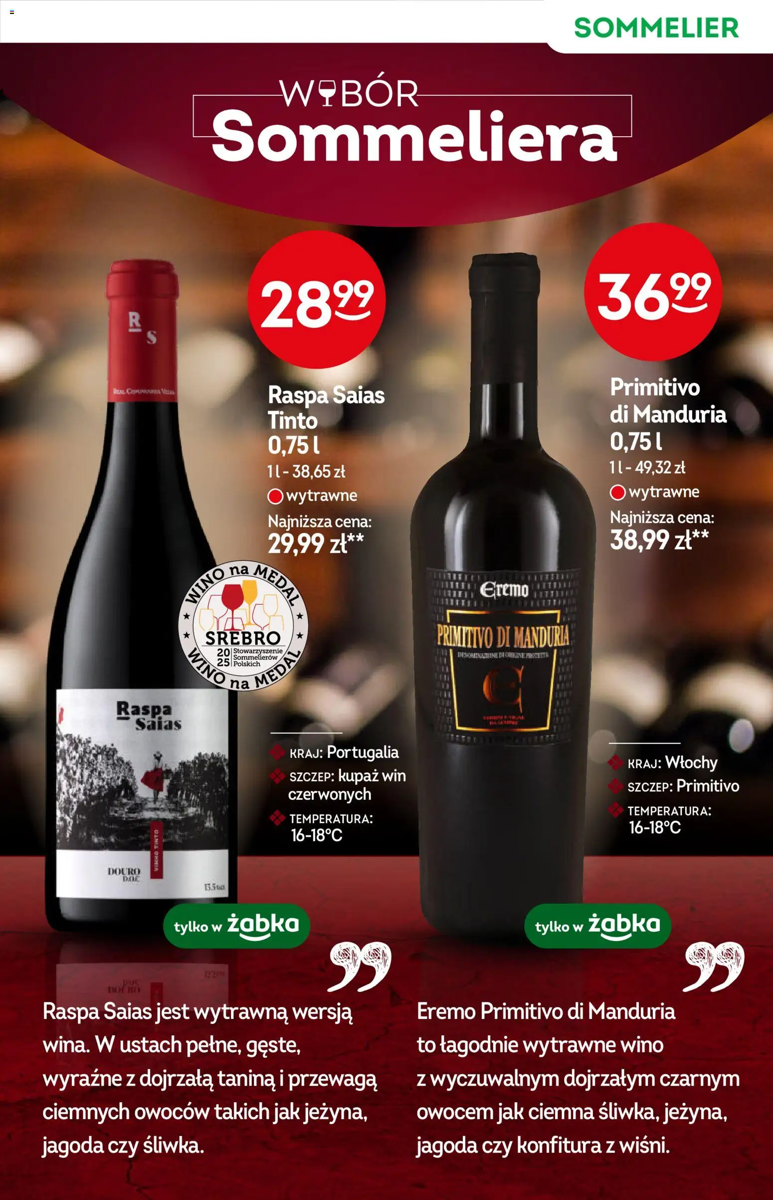 Żabka Black Friday od 26.11.2025 | Strona: 5 | Produkty: Primitivo Di Manduria, Wino