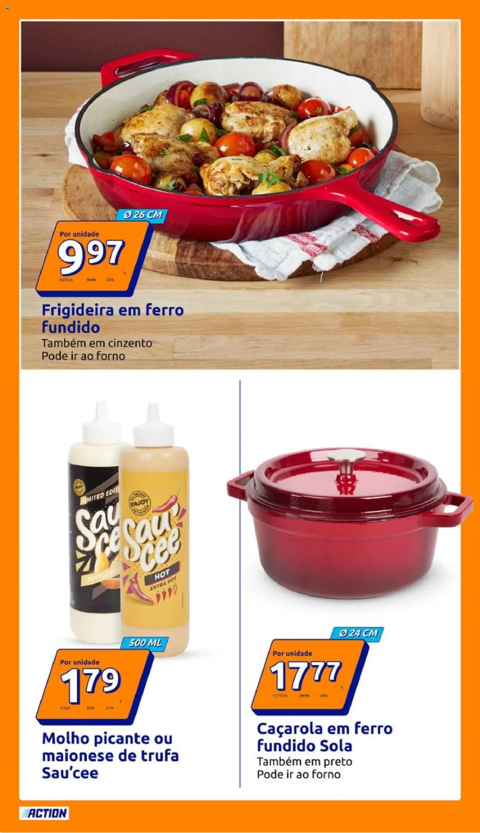 Action - Action PT week 51 2025 │ válido de 17.12.2025 | Página: 10 | Produtos: Forno, Ferro, Frigideira, Maionese