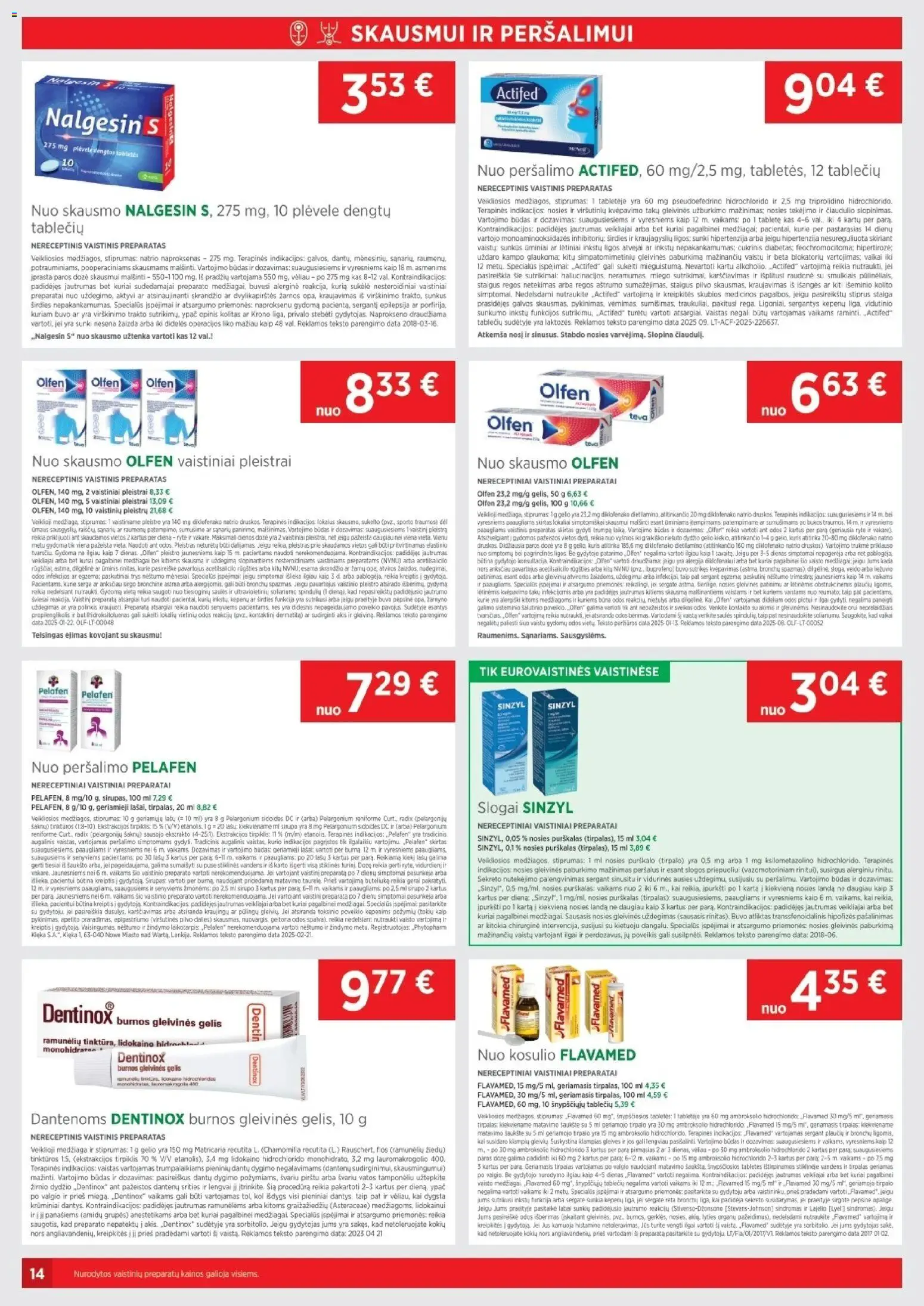 EUROVAISTINĖ akcijos nuo 01.11.2025 | Puslapis: 14