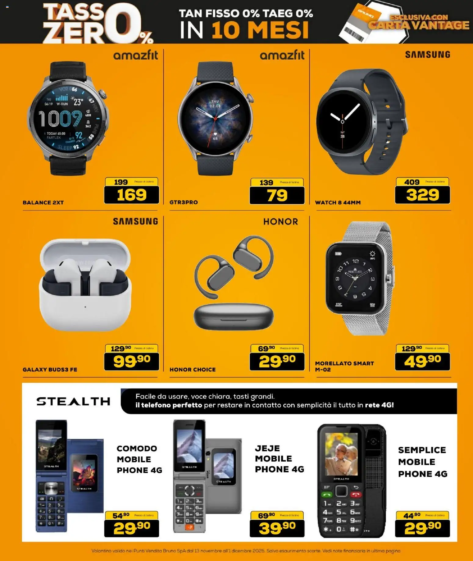 Volantino BRUNO del 13.11.2025 | Pagina: 8 | Prodotti: Mobile, Telefono, Samsung