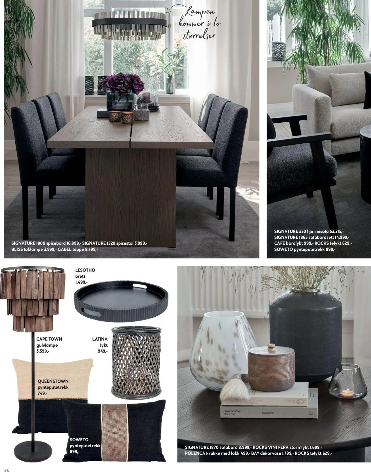  | Side: 30 | Produkter: Spisebord, Spisestol, Lykt, Teppe