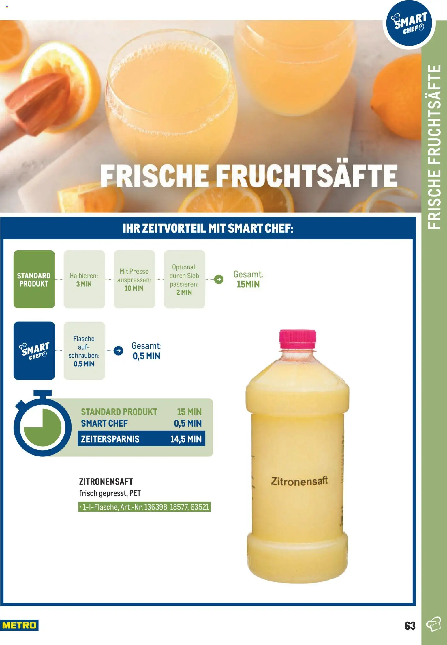 Metro angebote - Smart Chef Obst & Gemüse gültig ab 26.03.2026 | Seite: 63 | Produkte: Presse