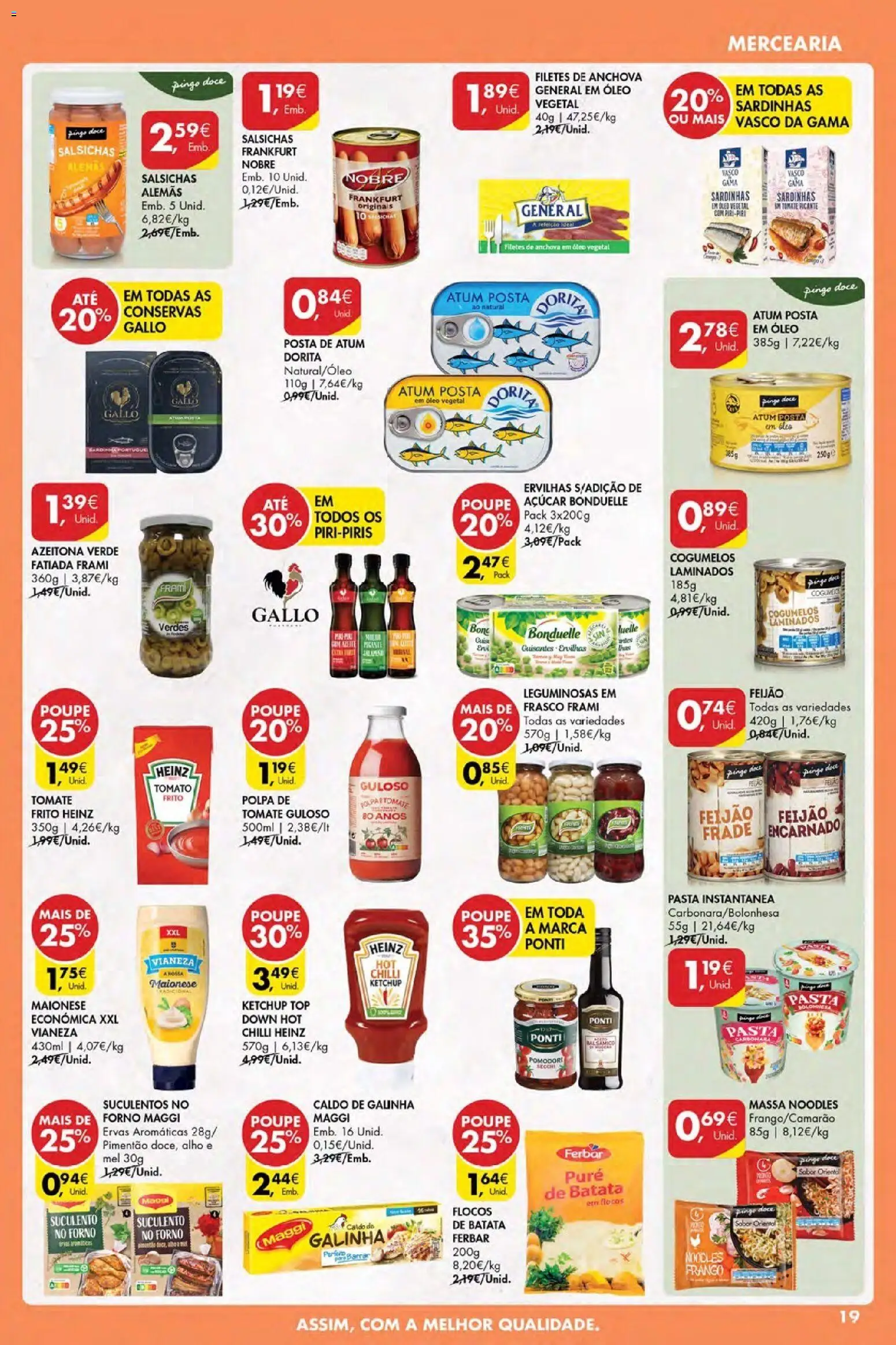 Pingo Doce Poupe Esta Semana Açores │ válido de 12.03.2026 | Página: 19 | Produtos: Batata, Mel, Ketchup, Flocos