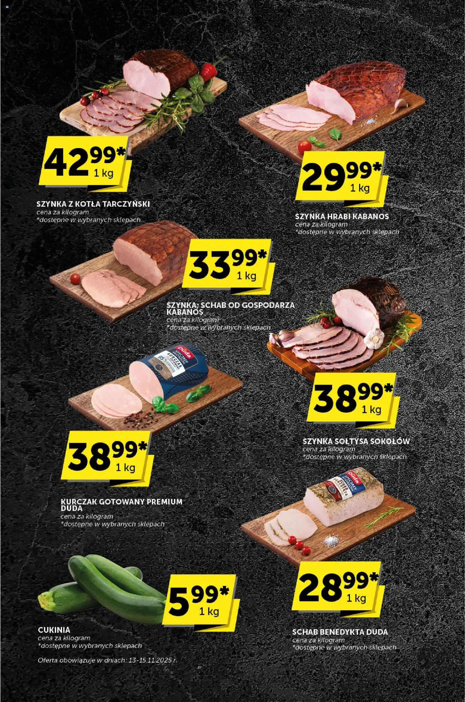 ABC Gazetka - Katalog od 13.11.2025 | Strona: 6 | Produkty: Kurczak, Schab, Szynka, Cukinia