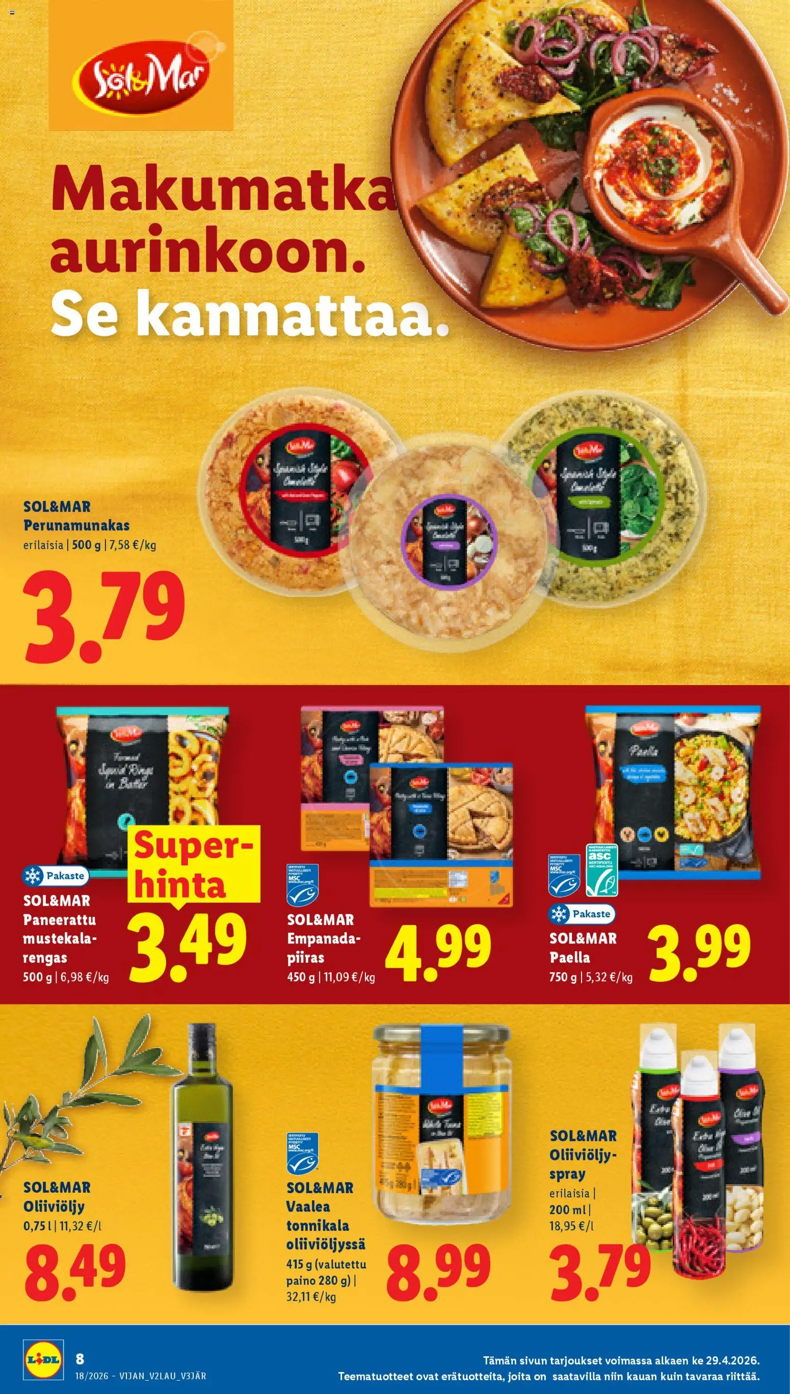 Lidl tarjoukset - Helsinki – voimassa 29.04.2026 alkaen | Sivu: 8