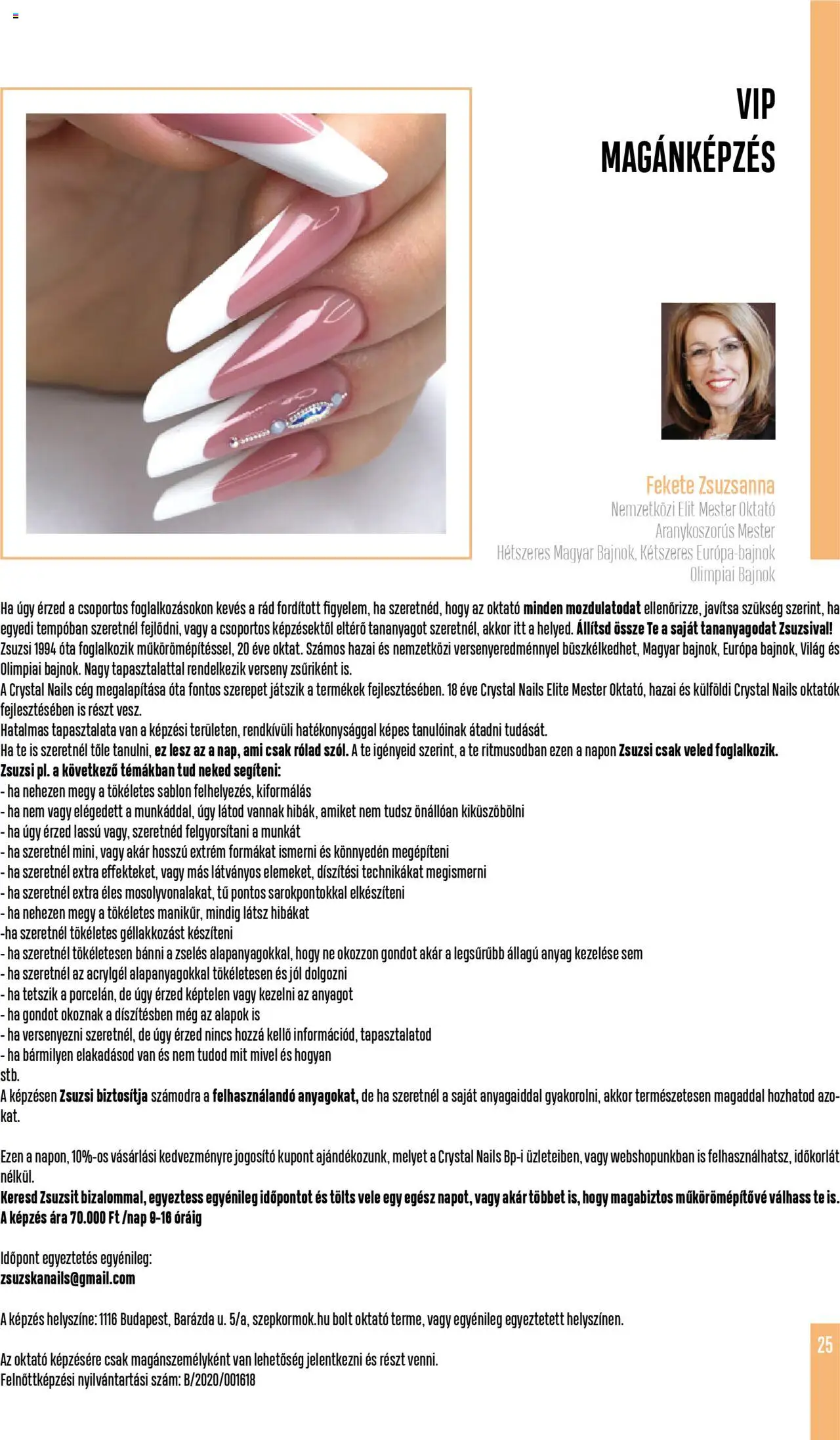 Crystal Nails akciós ujság - amely érvényes a következő dátumtól: 01.06.2025 | Oldal: 25