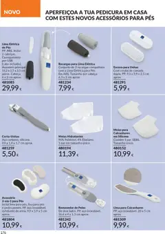 Corta-Unhas, Aço carbono, silicone. 9,9 x 1,4 x 1,7 cm aprox. │ válido de 01.09.2025 | Página: 176 | Produtos: Cabo, USB, Corta-unhas, Meias