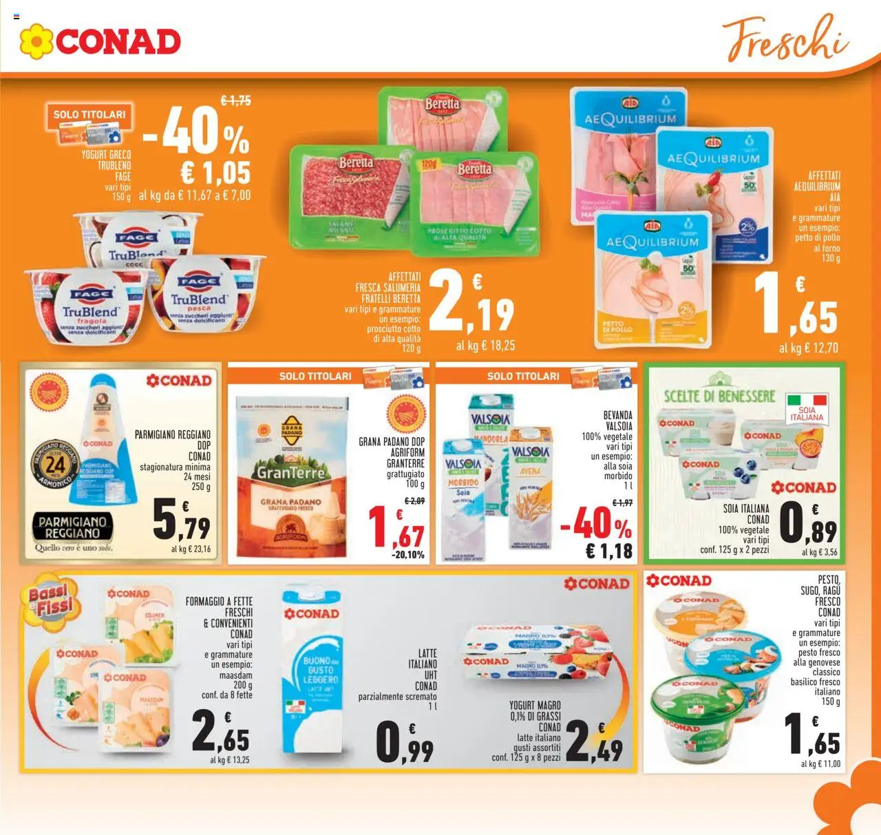 Volantino Conad del 14.08.2025 | Pagina: 7 | Prodotti: Salame, Pollo, Pesto, Grana Padano
