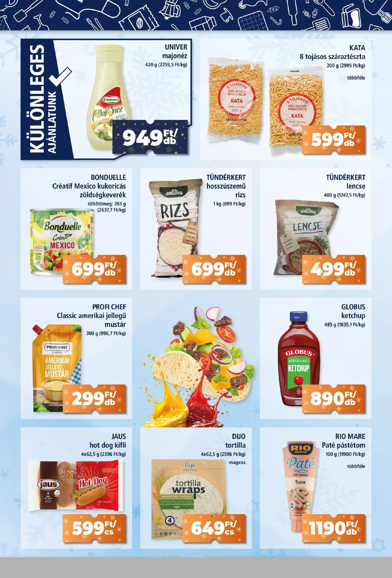 Goods Market akciós ujság - amely érvényes a következő dátumtól: 18.12.2025 | Oldal: 6 | Termékek: Hot dog, Rizs, Ketchup, Vegán