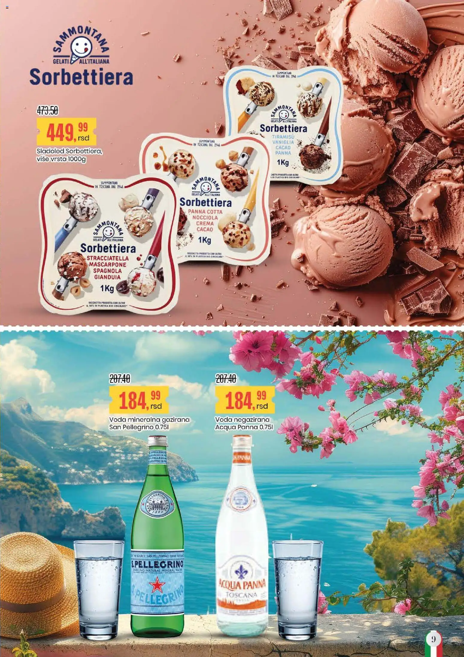 Aroma Market katalog - važi od 17.11.2025 | Strana: 9 | Proizvode: Sladoled, Voda, Mascarpone