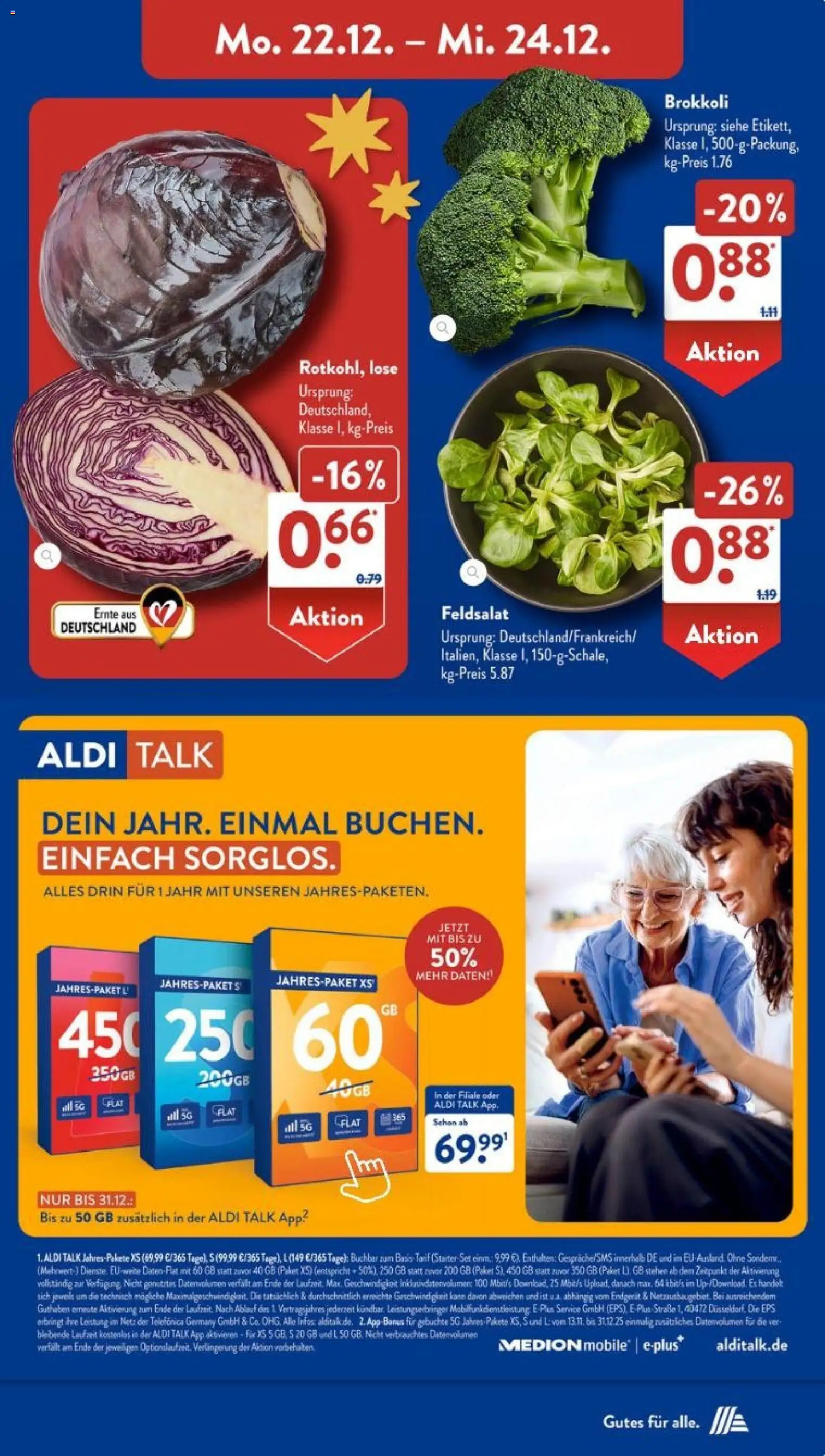 Aldi Süd Prospekt 	 – gültig ab 22.12.2025 | Seite: 29 | Produkte: Brokkoli