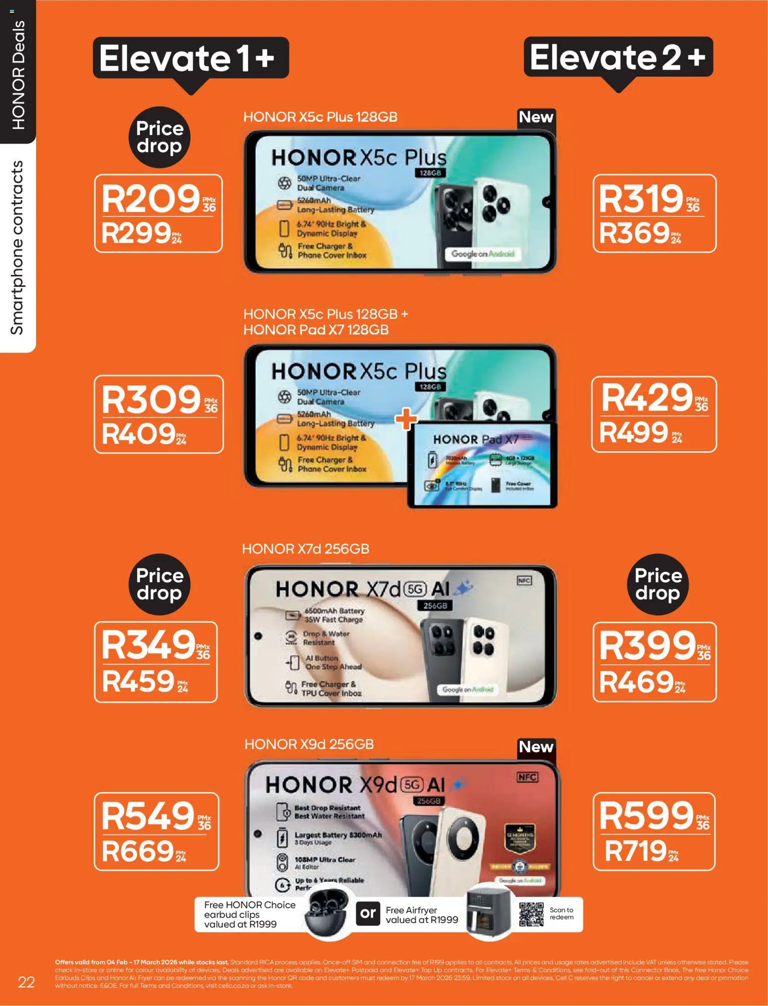 New Cell C catalogue – valid from 04.02.2026 | Page: 24 | Products: Sim, Cover, Fryer, Water