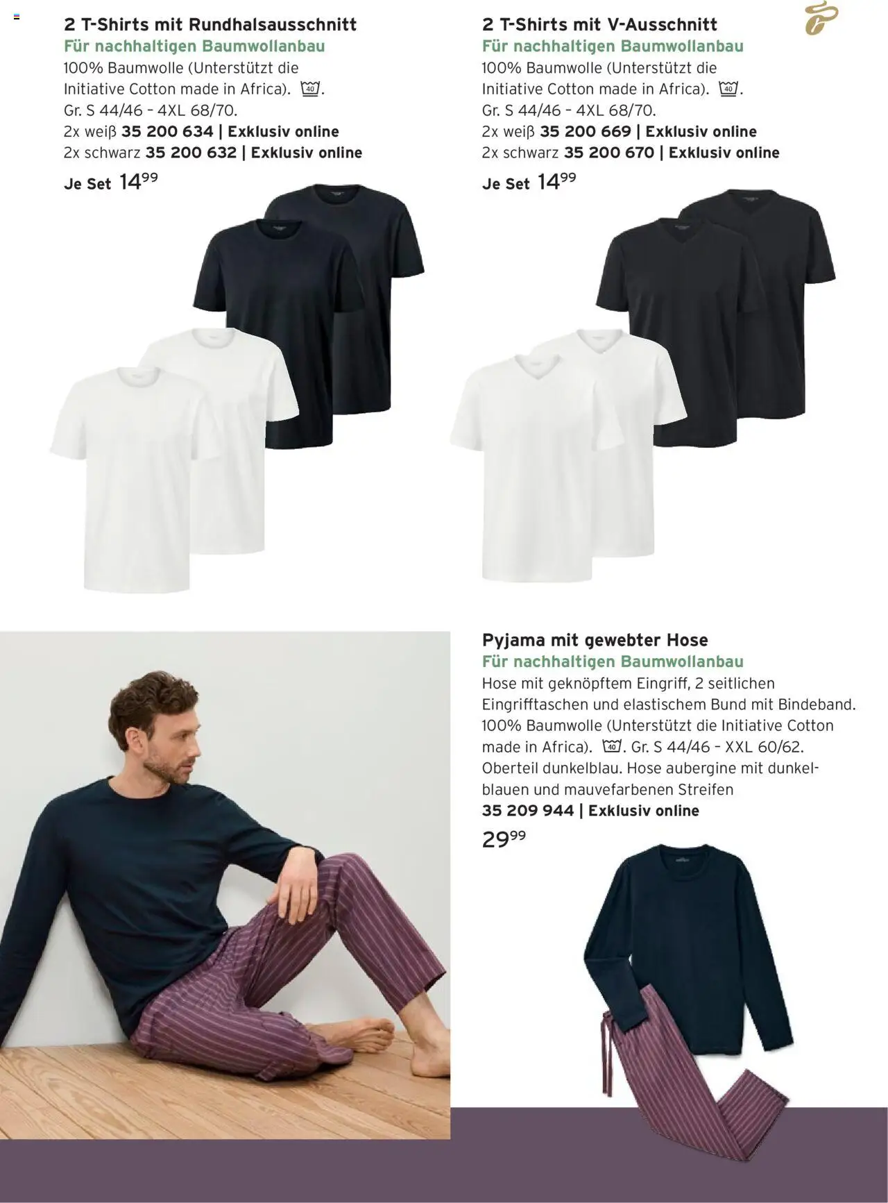 Prospekt Tchibo Late summer vibes - gültig ab dem 20.08.2025 | Seite: 23 | Produkte: Aubergine, Hose, Pyjama