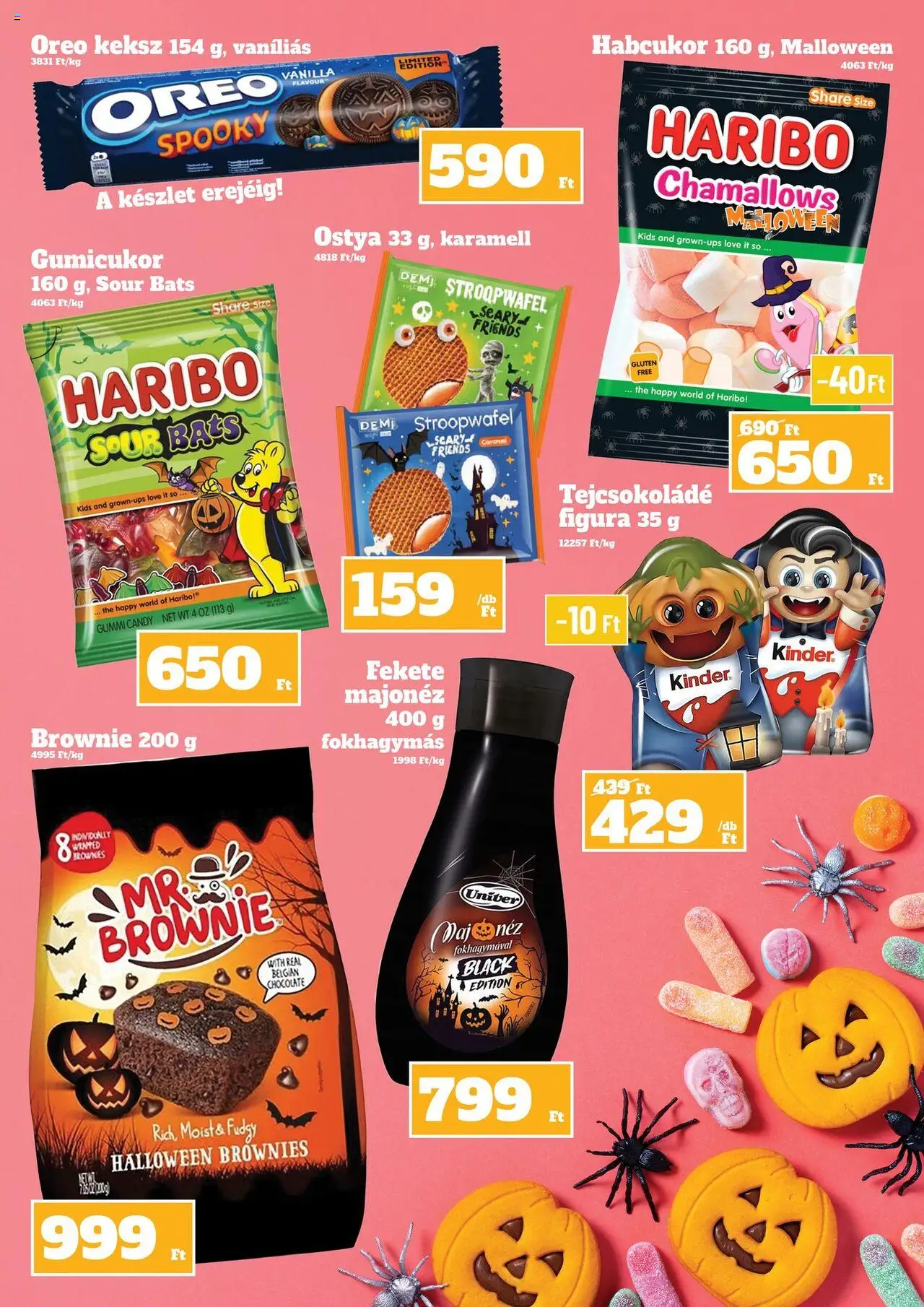 Family Diszkont akciós ujság - amely érvényes a következő dátumtól: 09.10.2025 | Oldal: 4 | Termékek: Gumicukor, Tejcsokoládé, Brownie, Keksz