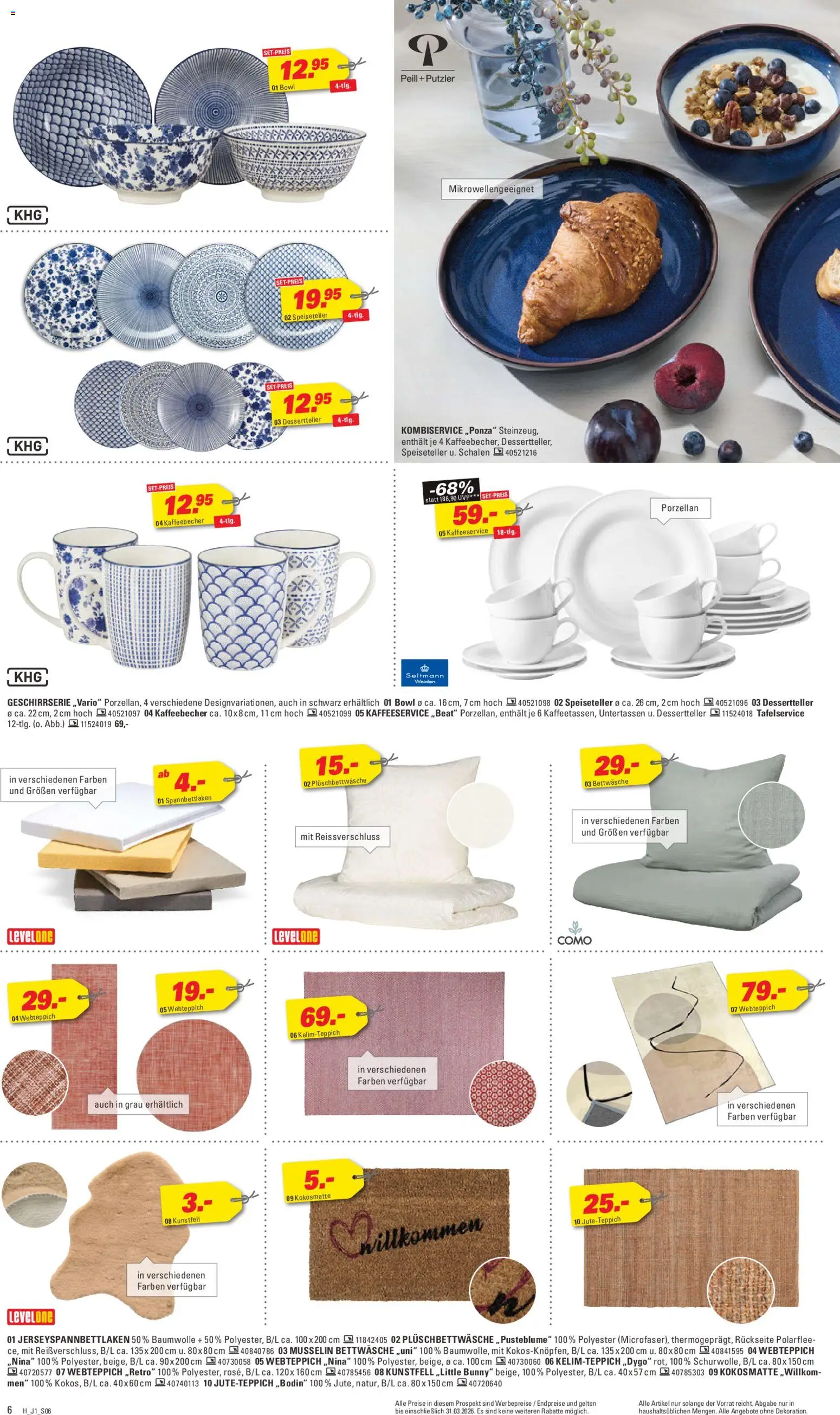 Höffner Prospekt 	 – gültig ab 25.03.2026 | Seite: 6 | Produkte: Bettwäsche