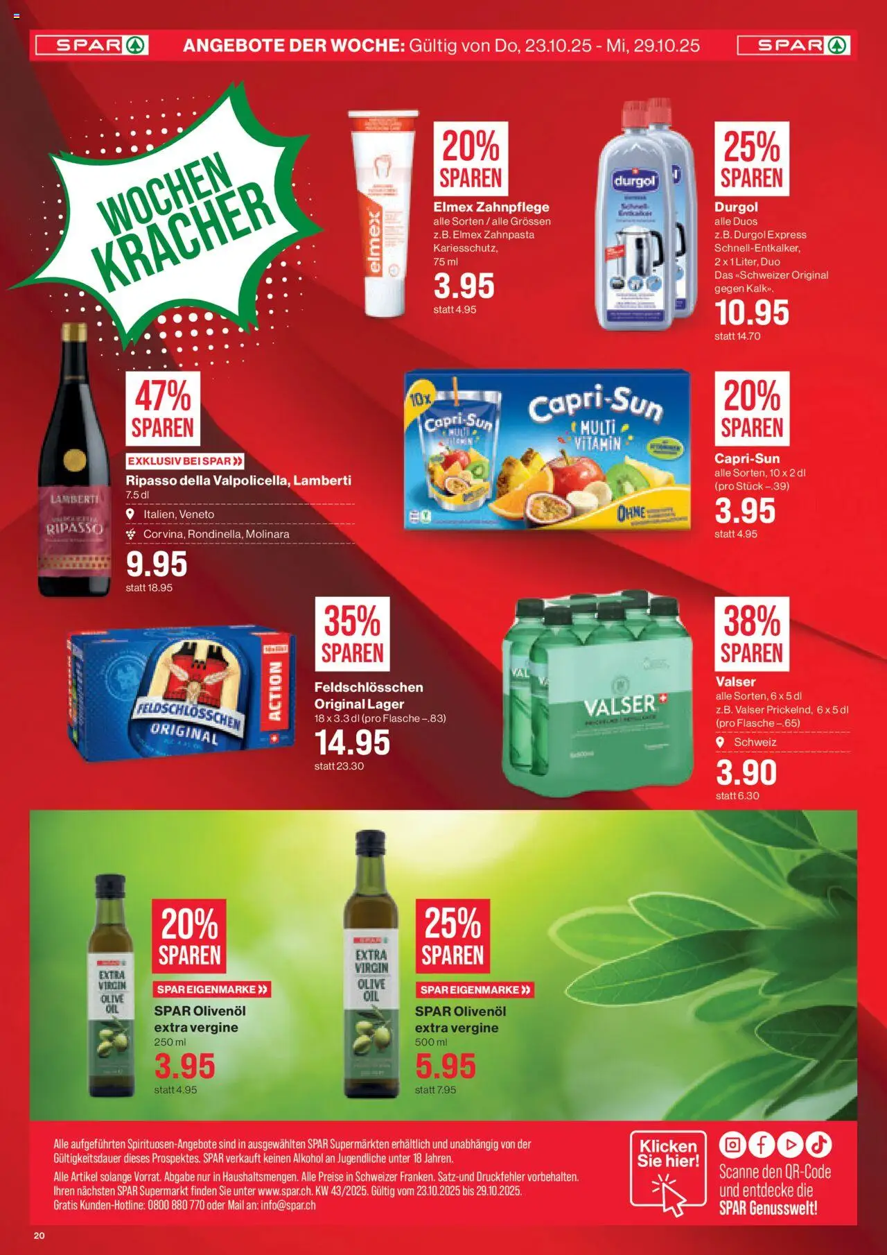 SPAR Aktionen – gültig ab 23.10.2025 | Seite: 20 | Produkte: Zahnpasta