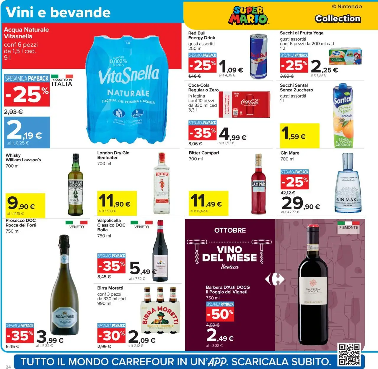 Volantino Carrefour del 10.10.2025 | Pagina: 24 | Prodotti: Birra, Whisky, Zucchero, Arancia