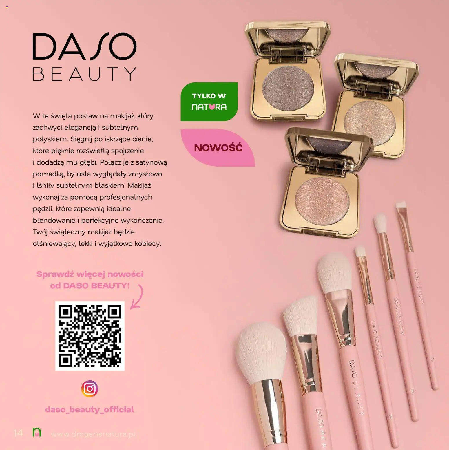Drogerie Natura Gazetka - Magia Świąt od 18.11.2025 | Strona: 14 | Produkty: Makijaż