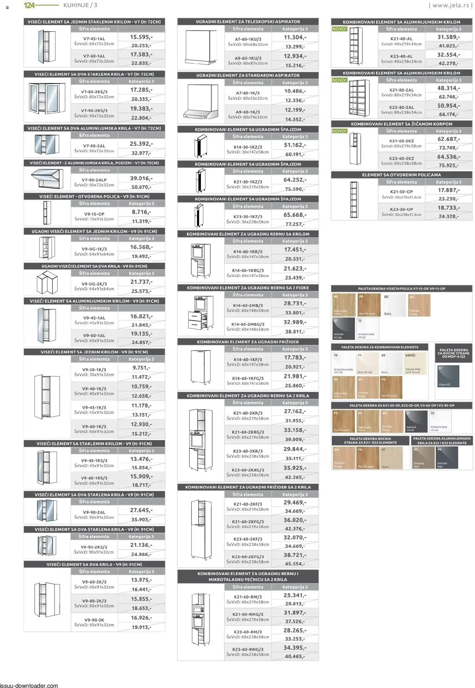 Jela katalog - važi od 09.02.2026 | Strana: 124 | Proizvode: Polica, Orah, Frižider, Aspirator