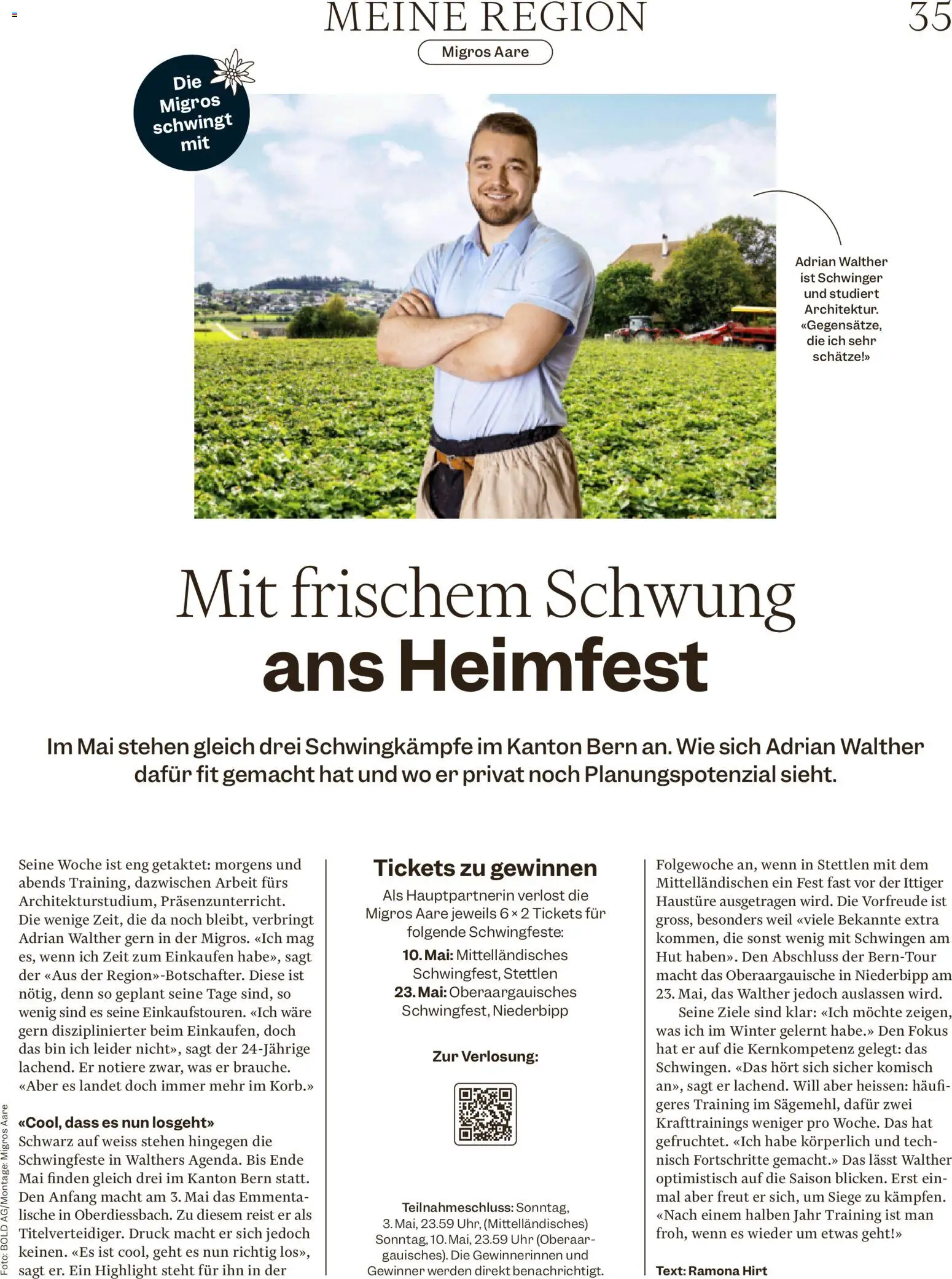 Migros aktionen Magazin – gültig ab 29.04.2026 | Seite: 35 | Produkte: Hut, Uhr