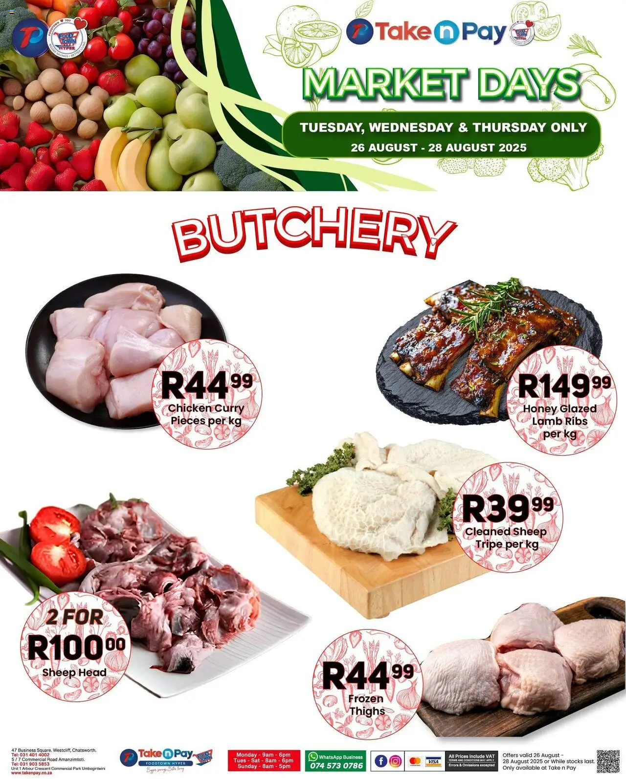 Take n Pay Market Day │ valid from 26.08.2025 | Page: 9 | Products: Ribs, Chicken