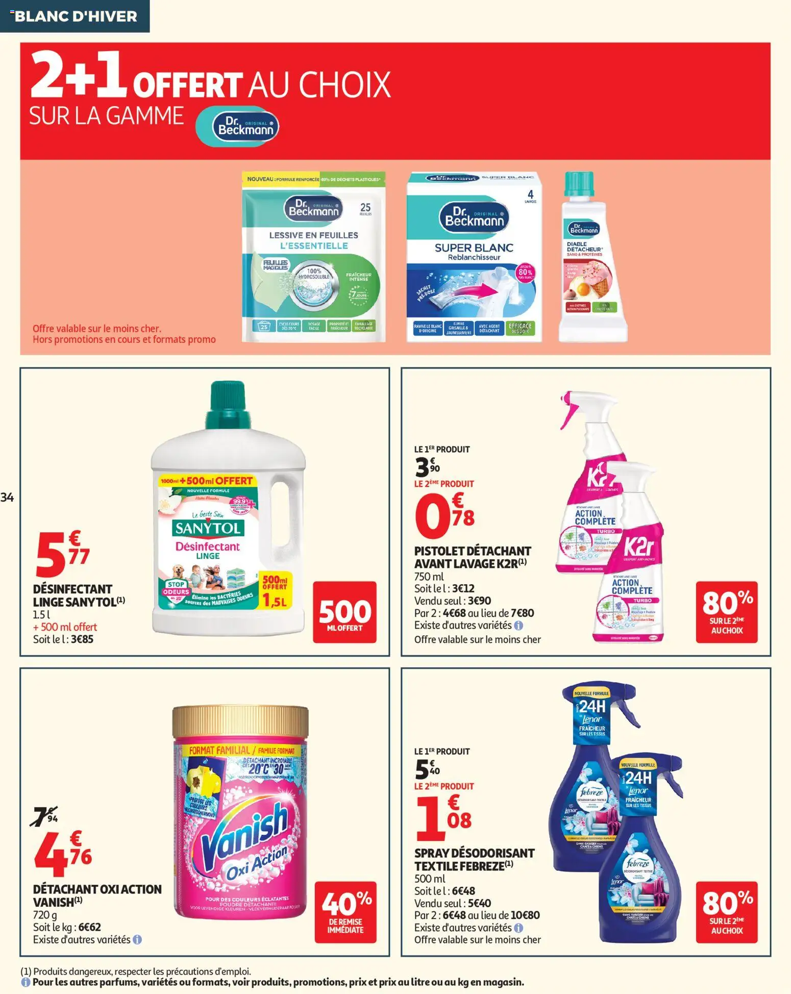 {H1} | Page: 34 | Produits: Poudre, Désodorisant, Thon, Lessive