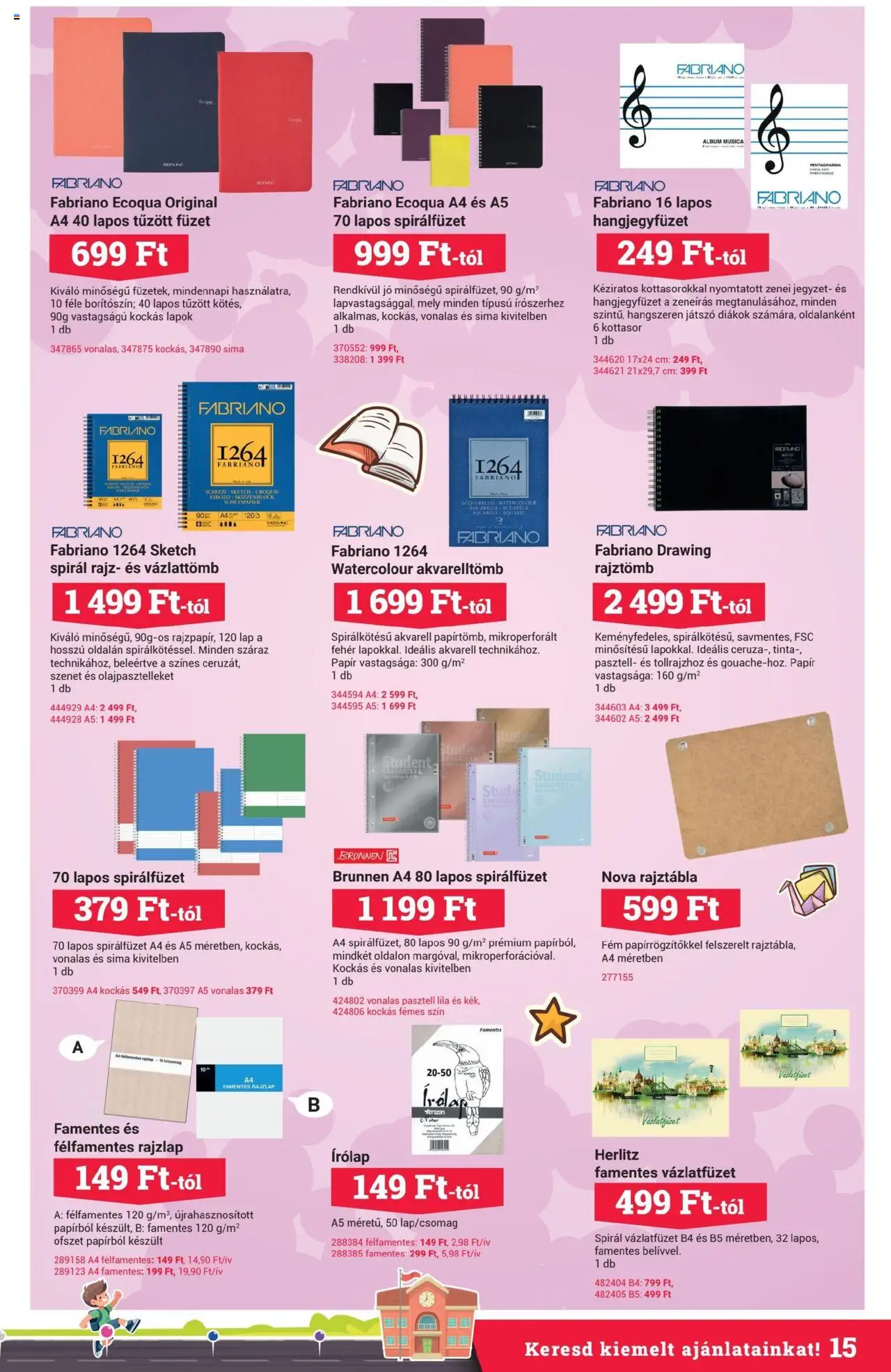 Office Depot akciós ujság - amely érvényes a következő dátumtól: 12.08.2025 | Oldal: 15 | Termékek: Rajztábla