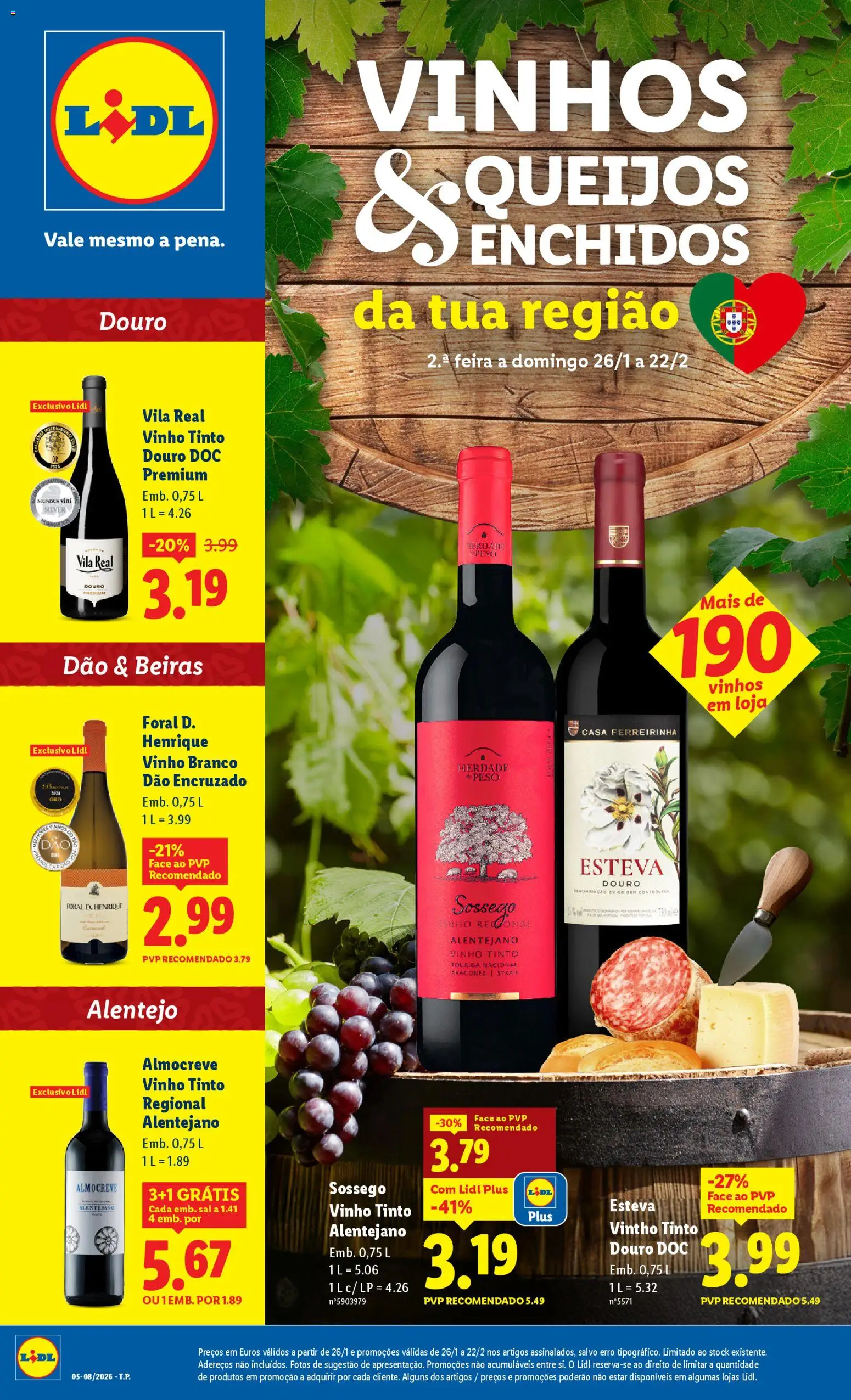 Lidl folheto │ válido de 26.01.2026 | Página: 1 | Produtos: Vinho, Vinho tinto