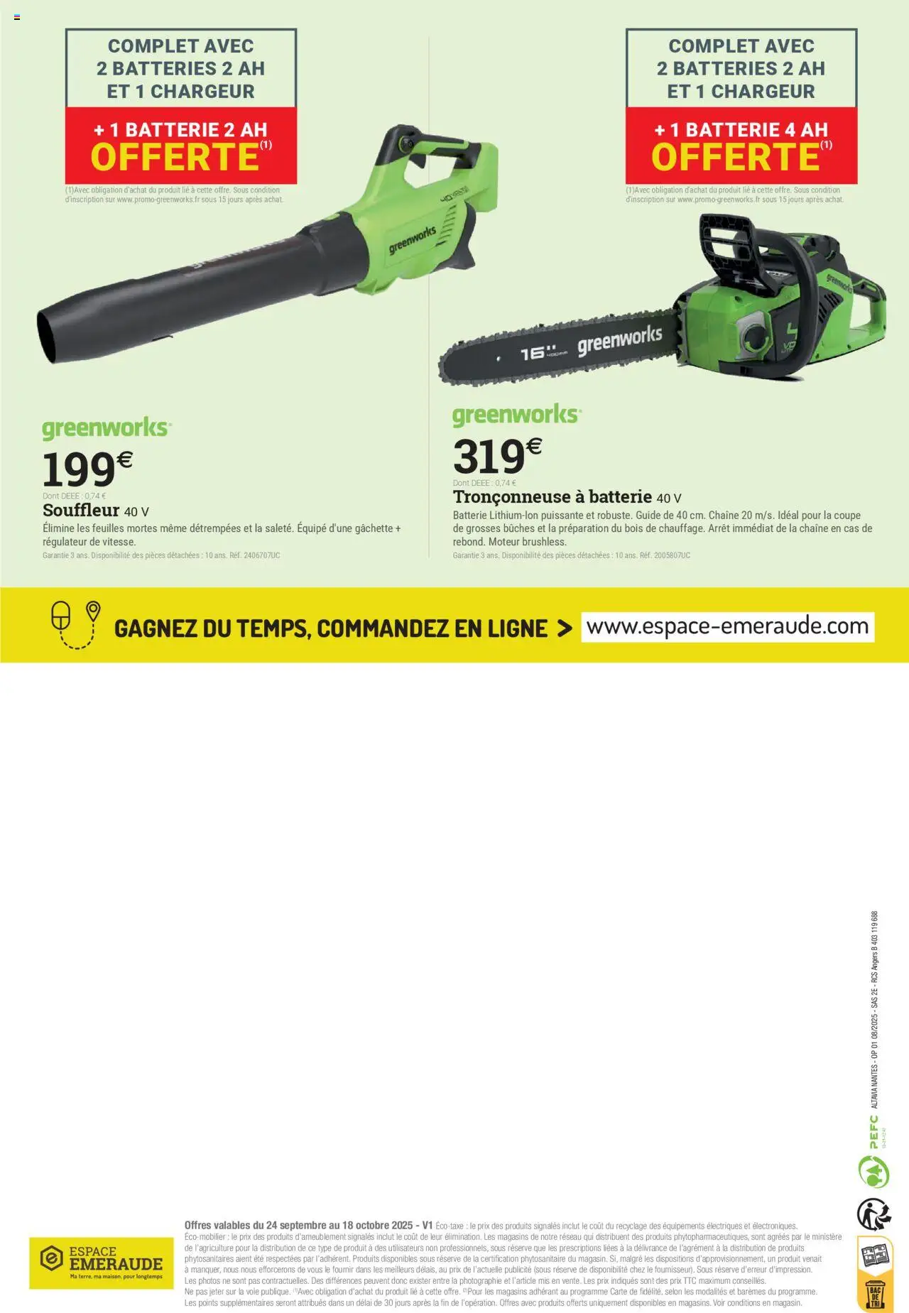 {H1} | Page: 16 | Produits: Tronçonneuse, Batterie