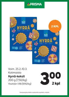 Prisma-mainoslehti voimassa 25.02.2026 alkaen