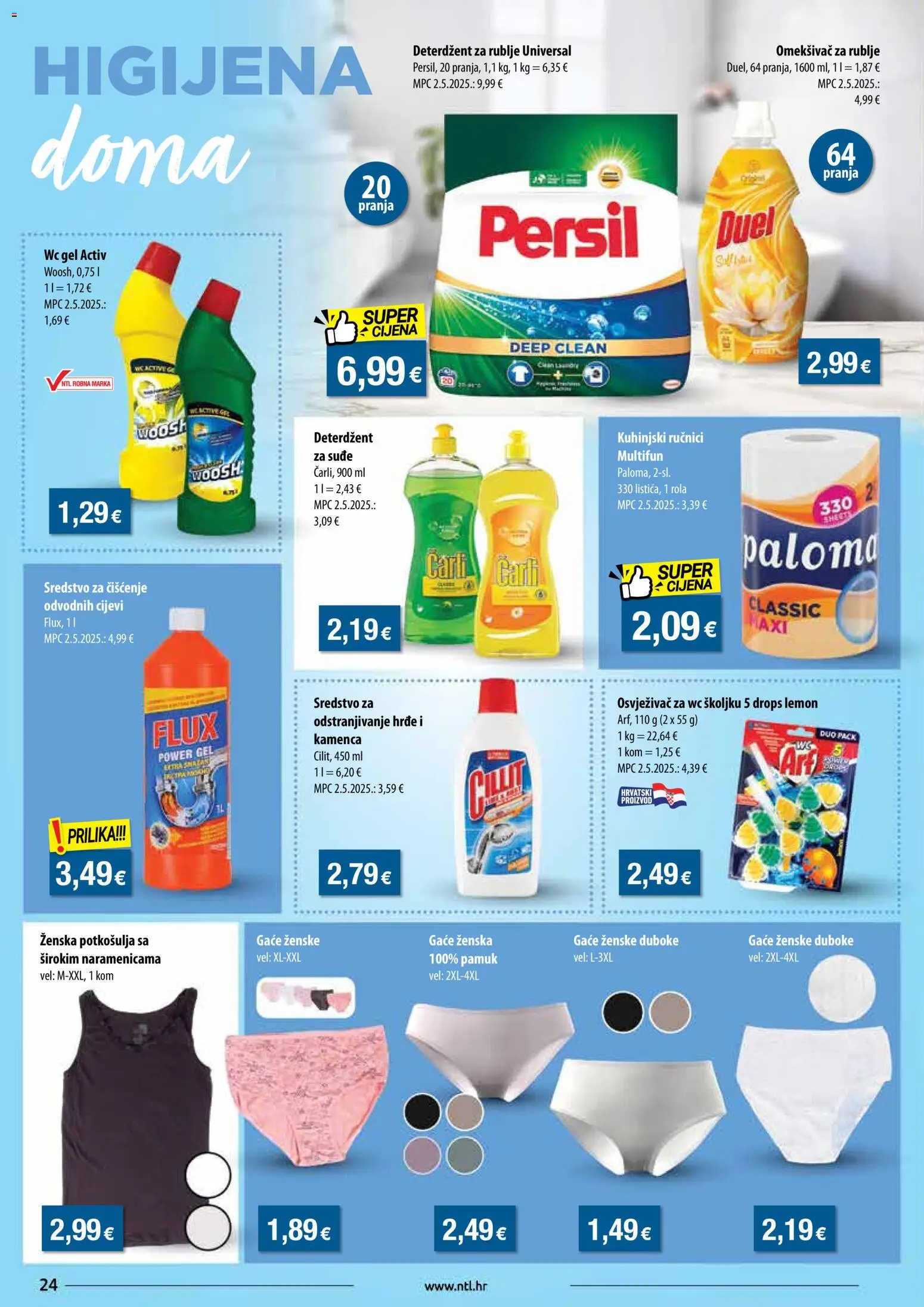 NTL katalog | vrijedi od 19.11.2025 | Stranica: 24 | Proizvodi: Omekšivač, Deterdžent, Cijevi, Persil