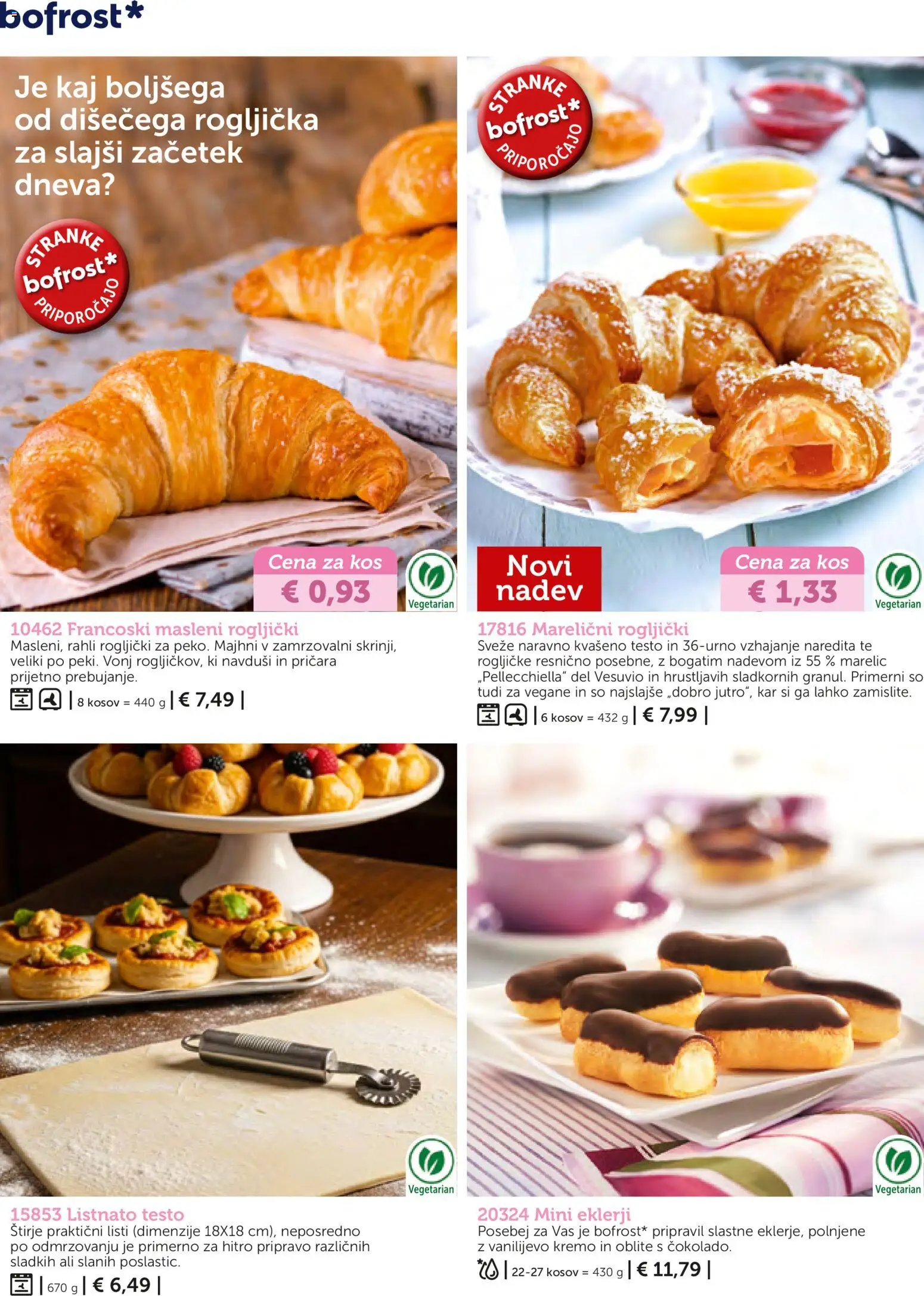 Novi Bofrost katalog ponudbe – veljaven od 01.11.2025 | Stran: 92 | Izdelki: Rogljički, Kos
