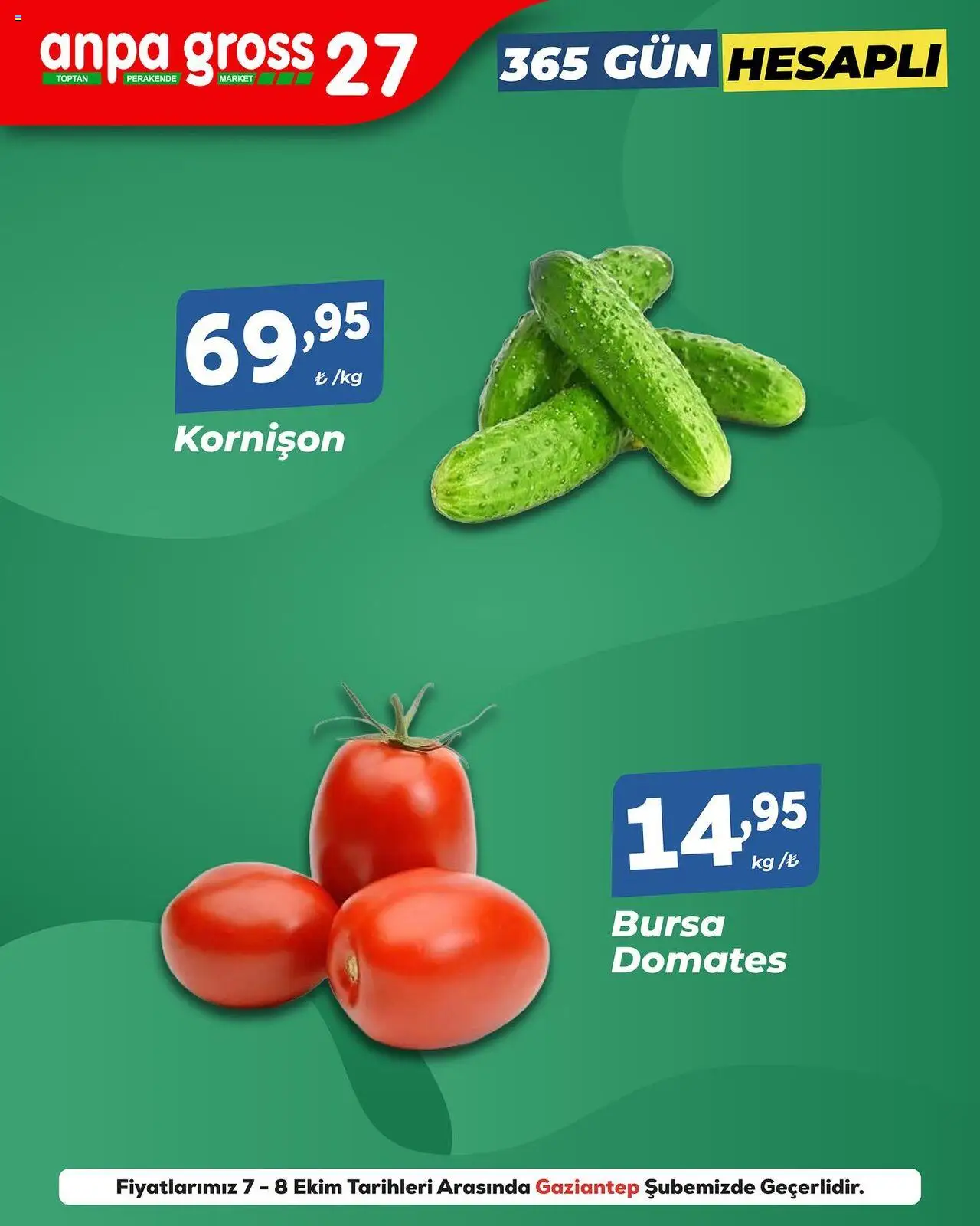 Anpa Gross Meyve Sebze - 07.10.2025 tarihinden itibaren geçerlidir | Sayfa: 2 | Ürünler: Domates