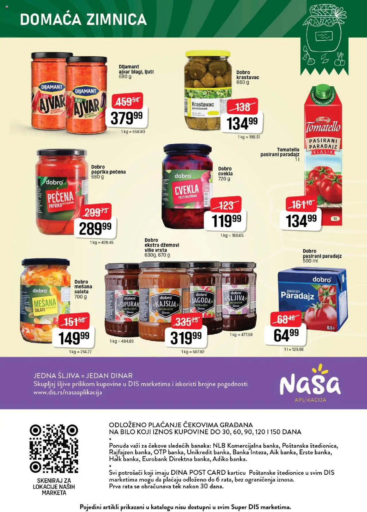 DIS katalog - važi od 25.09.2025 | Strana: 20 | Proizvode: Salata, Jagoda, Dzem, Paradajz