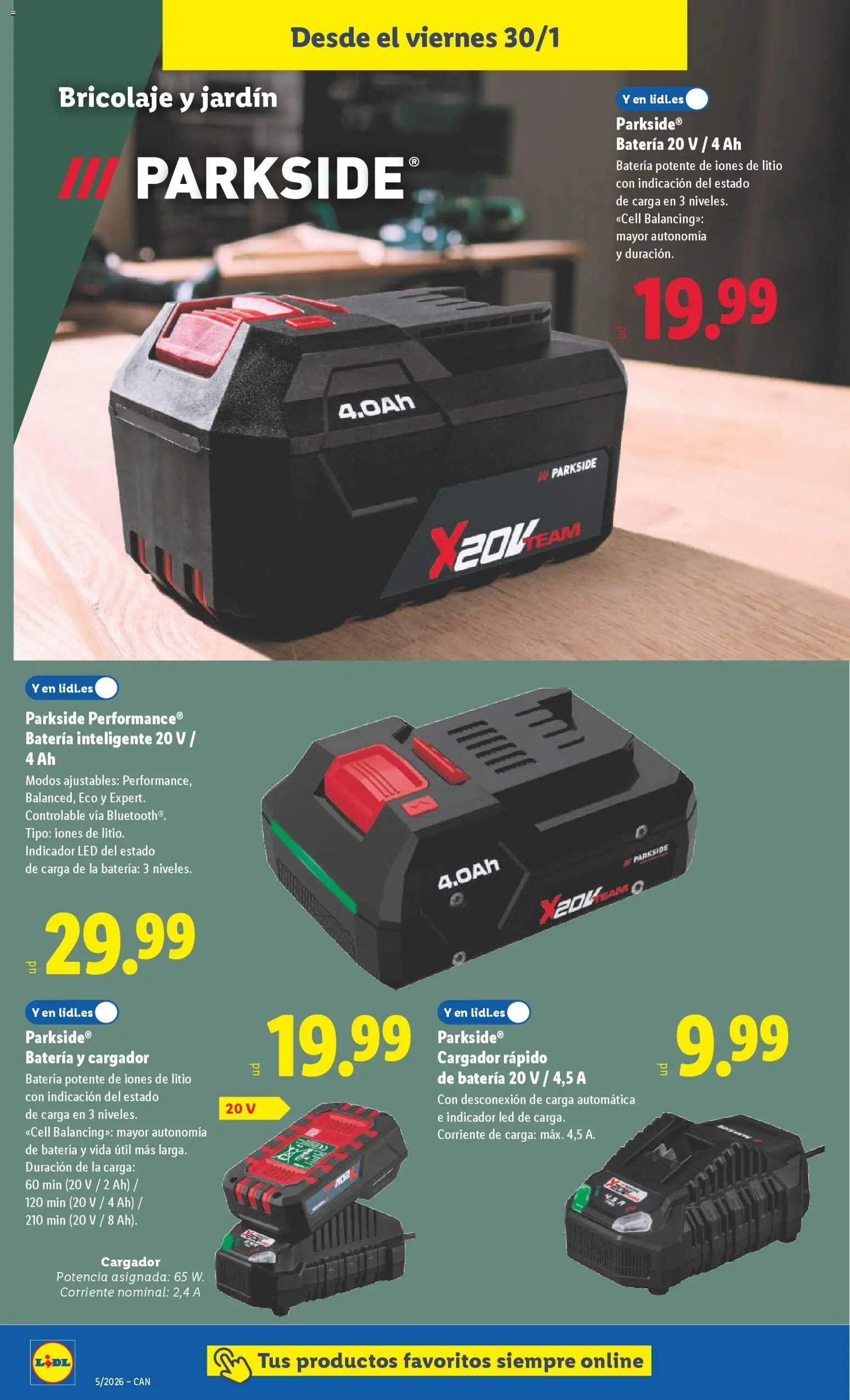 Lidl - Canarias │ válido desde el 26.01.2026 | Página: 12 | Productos: Batería