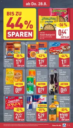 Aldi Prospekt 	 - gültig ab dem 25.08.2025 | Seite: 31 | Produkte: Red bull, Basmatireis, Cola, Whiskey
