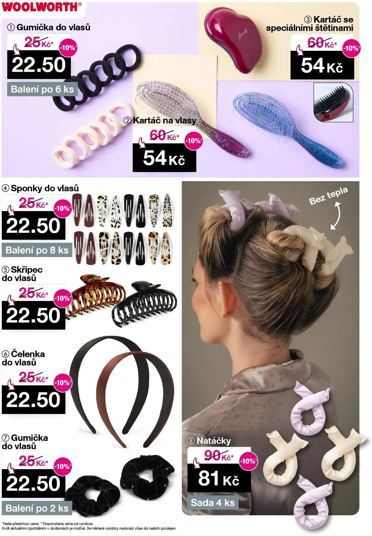 Woolworth leták od 21.11.2025 | Strana: 18 | Produkty: Čelenka, Kartáč na vlasy, Natáčky, Kartáč