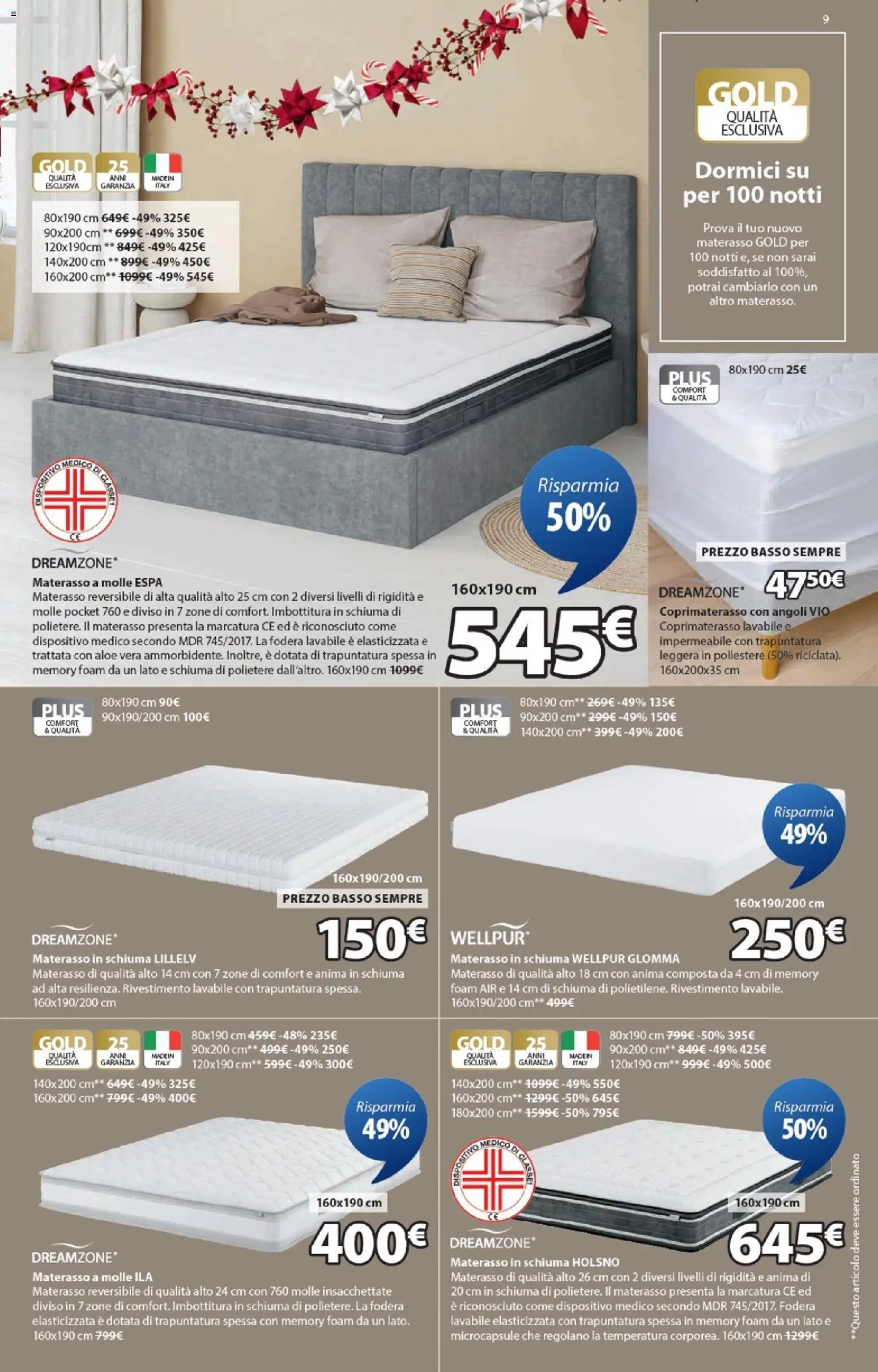 Volantino JYSK del 11.12.2025 | Pagina: 9 | Prodotti: Aloe vera, Materasso, Coprimaterasso