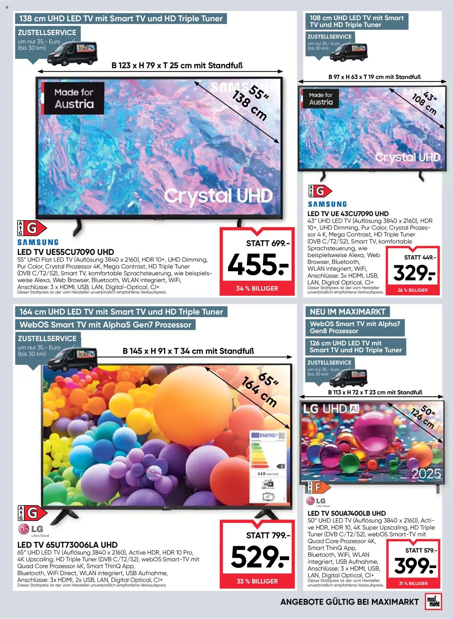 Maximarkt Flugblatt gültig ab 15.01.2026 | Seite: 19 | Produkte: TV, USB, Samsung