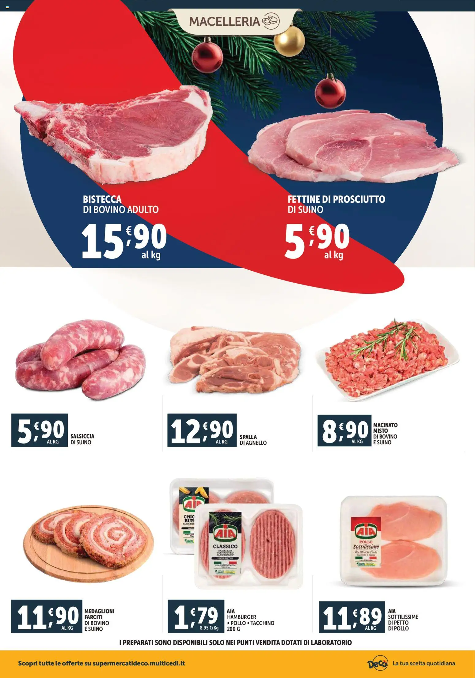 Volantino Decò del 02.12.2025 | Pagina: 10 | Prodotti: Suino, Prosciutto, Agnello, Macinato