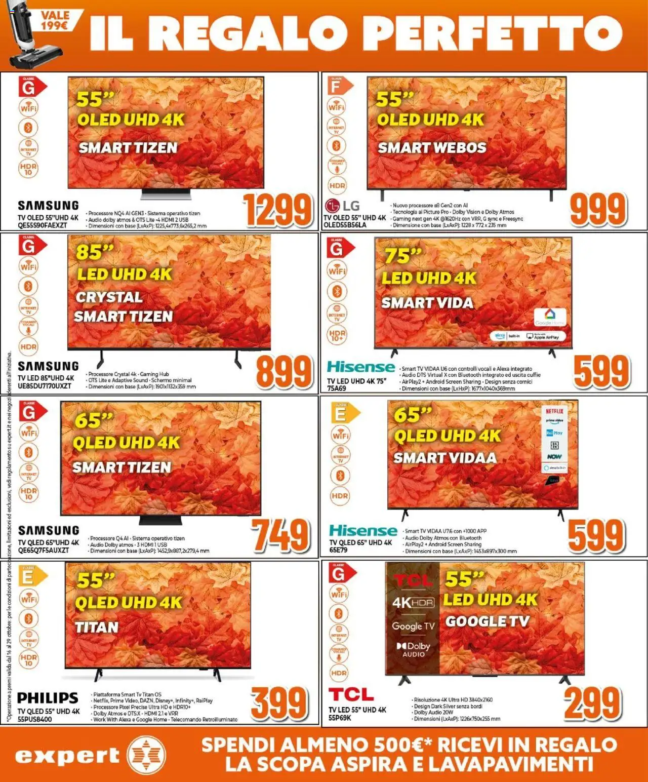 Volantino Expert del 16.10.2025 | Pagina: 15 | Prodotti: smart TV, Video, Audio, Cuffie