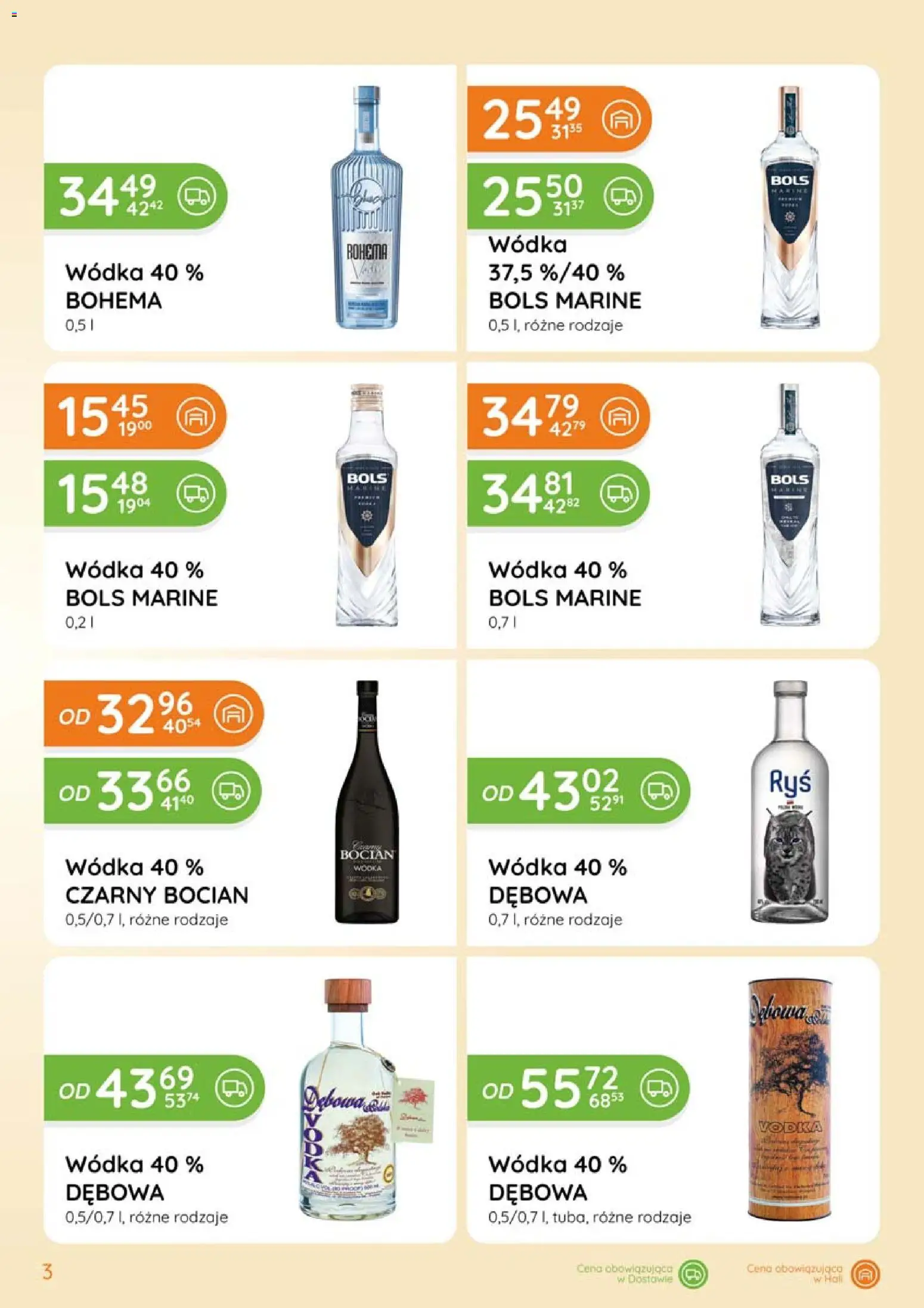 Eurocash Gazetka - Katalog Alkoholowy od 01.02.2026 | Strona: 3 | Produkty: Wódka Czarny bocian, Vodka, Wódka