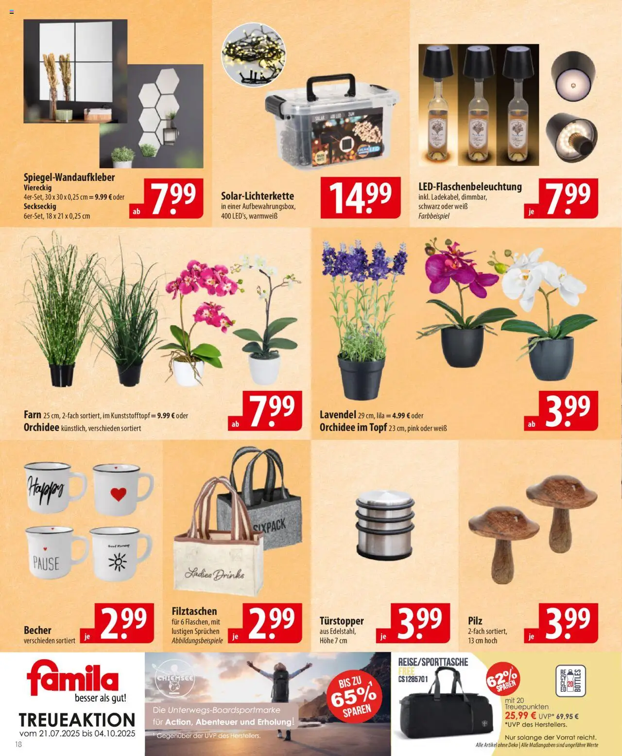 Famila Prospekt 	 - gültig ab dem 18.08.2025 | Seite: 18 | Produkte: Orchidee, Lavendel