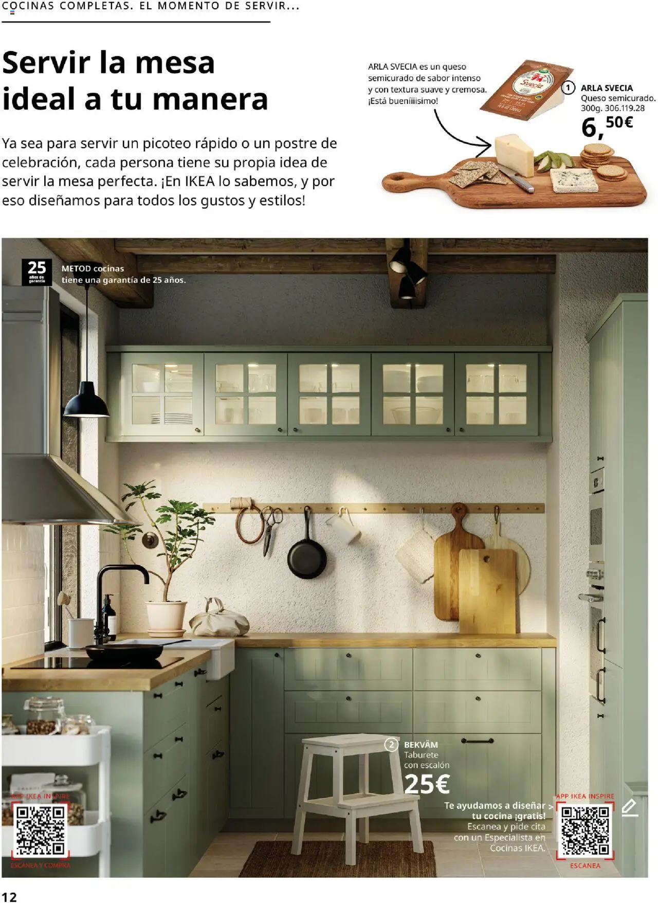 Catálogo IKEA La vida comienza en la cocina │ válido desde el 18.09.2025 | Página: 12 | Productos: Queso, Té, Cocina, Mesa