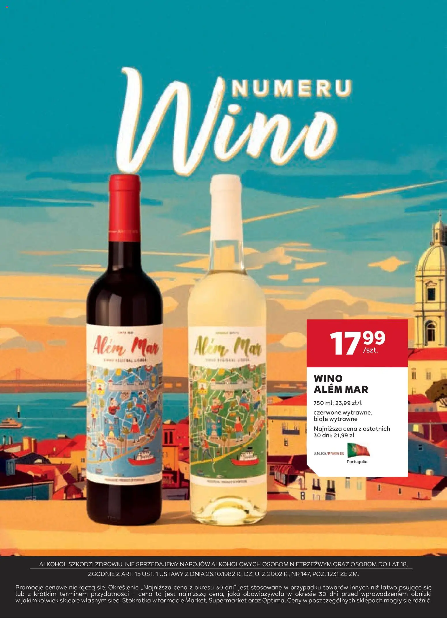 Stokrotka gazetka - Oferta alkoholowa od 16.04.2026 | Strona: 18 | Produkty: Stokrotka, Wino, Alkohol