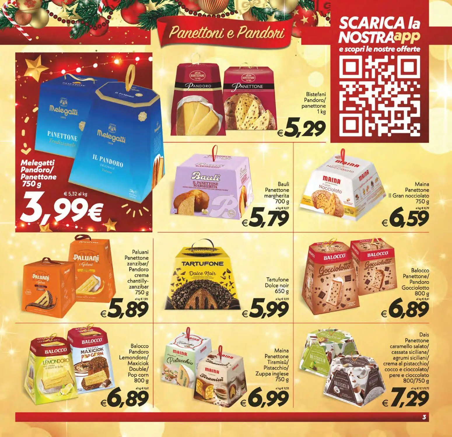 Volantino SuperConveniente del 16.12.2025 | Pagina: 3 | Prodotti: Crema, Cioccolato, Pandoro, Cocco