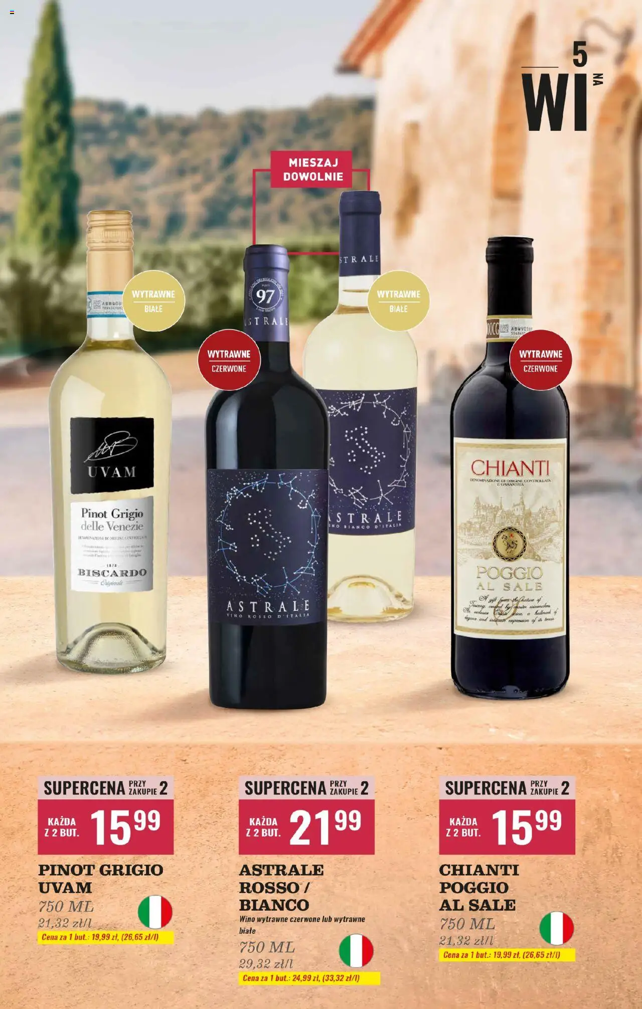 Biedronka gazetka - Czas na toast od 06.10.2025 | Strona: 5 | Produkty: Wino